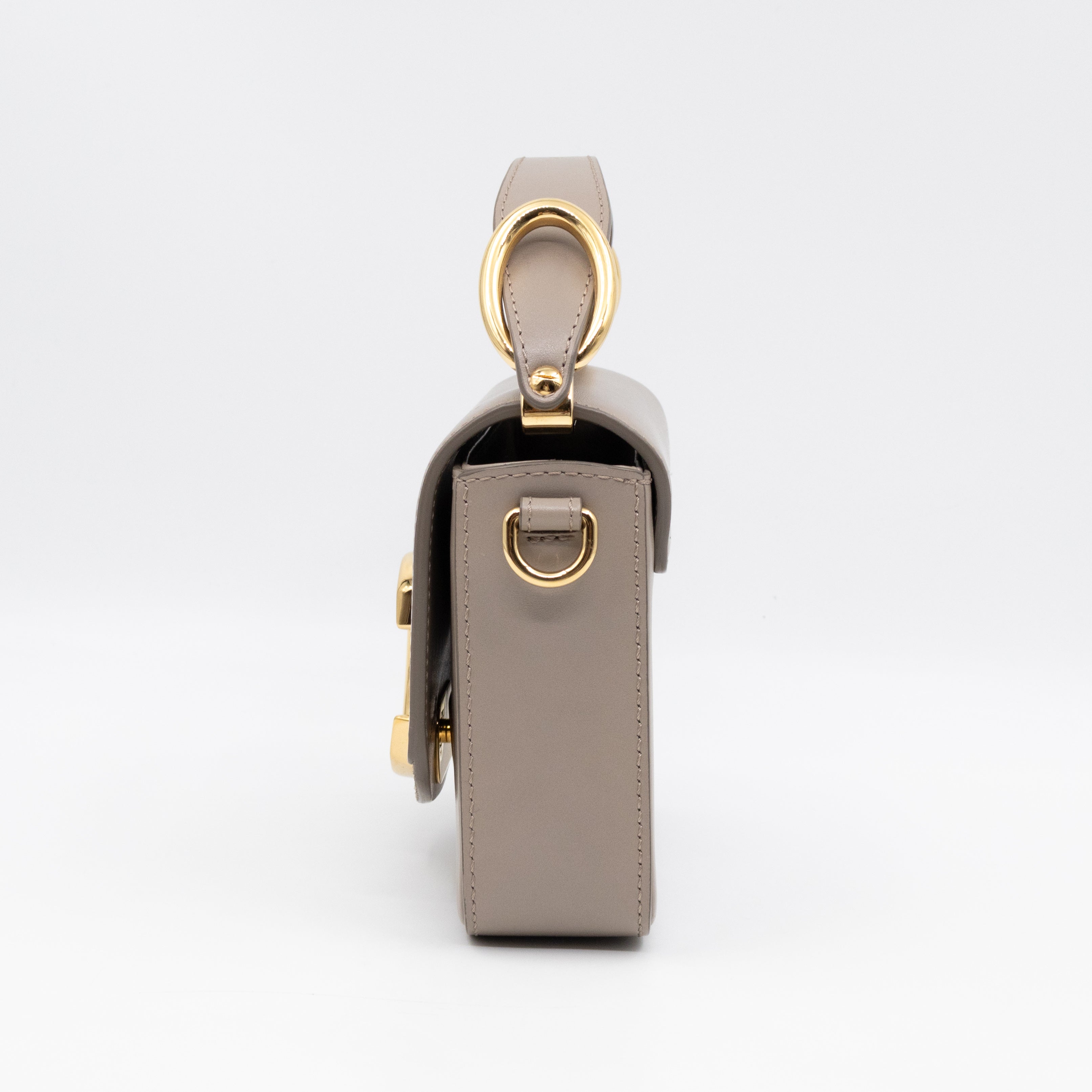 Mini C Double Carry Motty Grey Leather