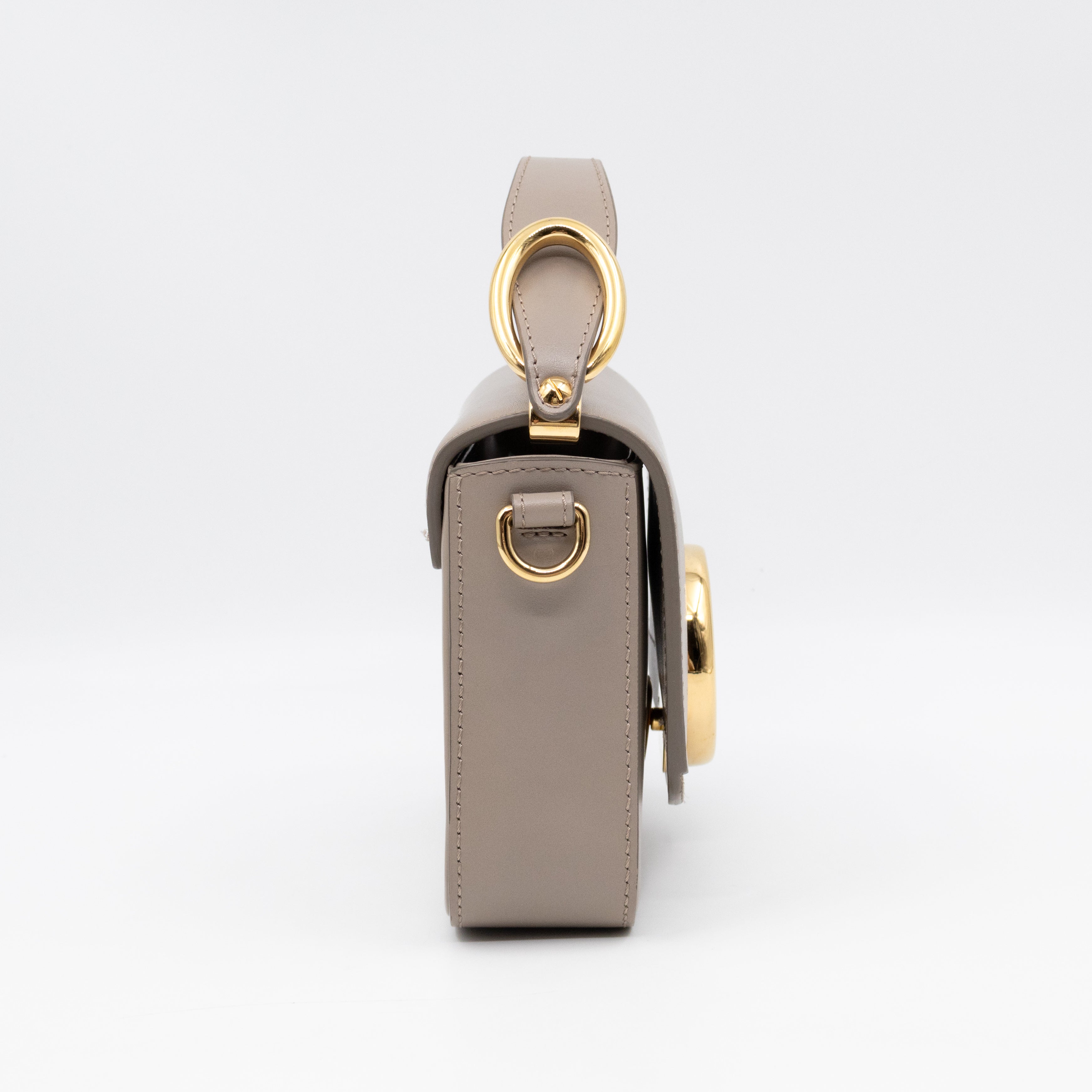 Mini C Double Carry Motty Grey Leather
