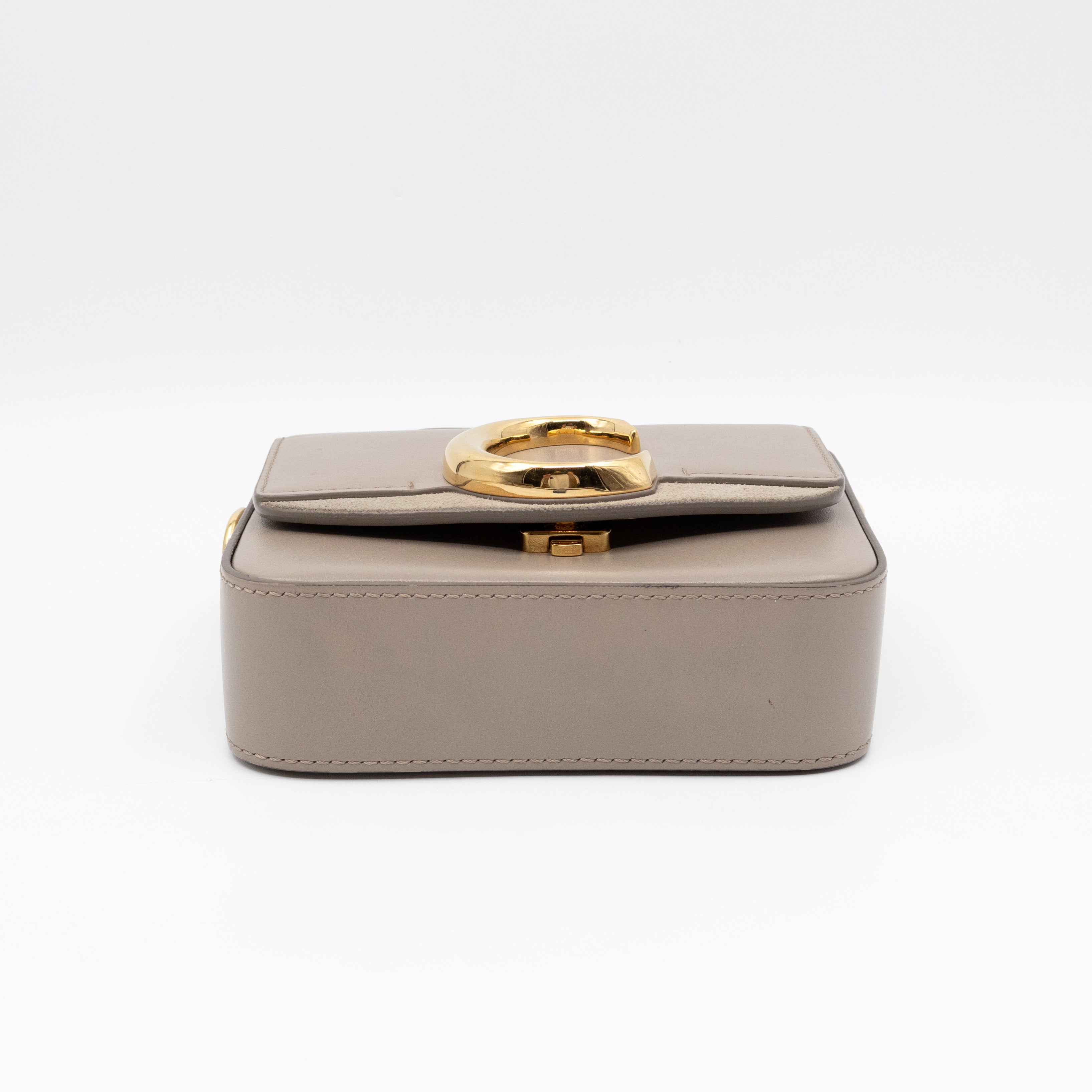 Mini C Double Carry Motty Grey Leather
