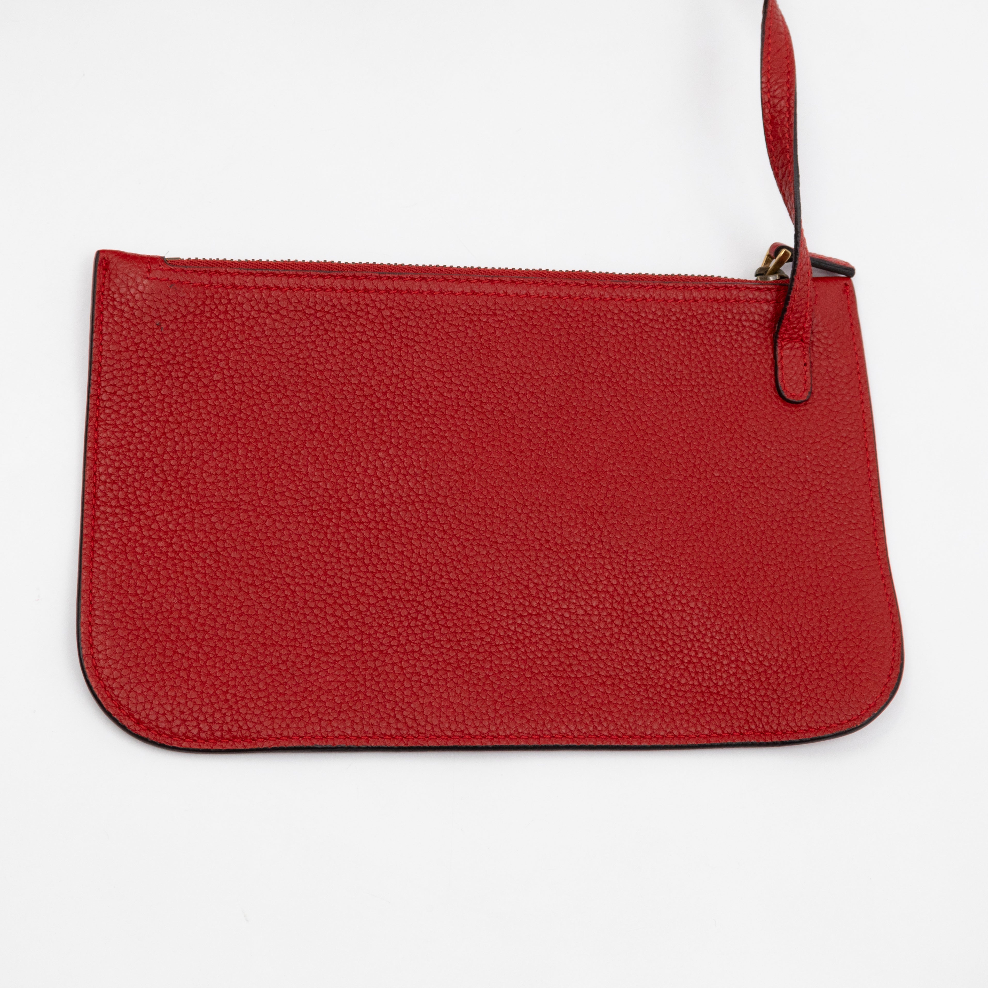 Small Jackie Soft Bucket Bag Red Leather