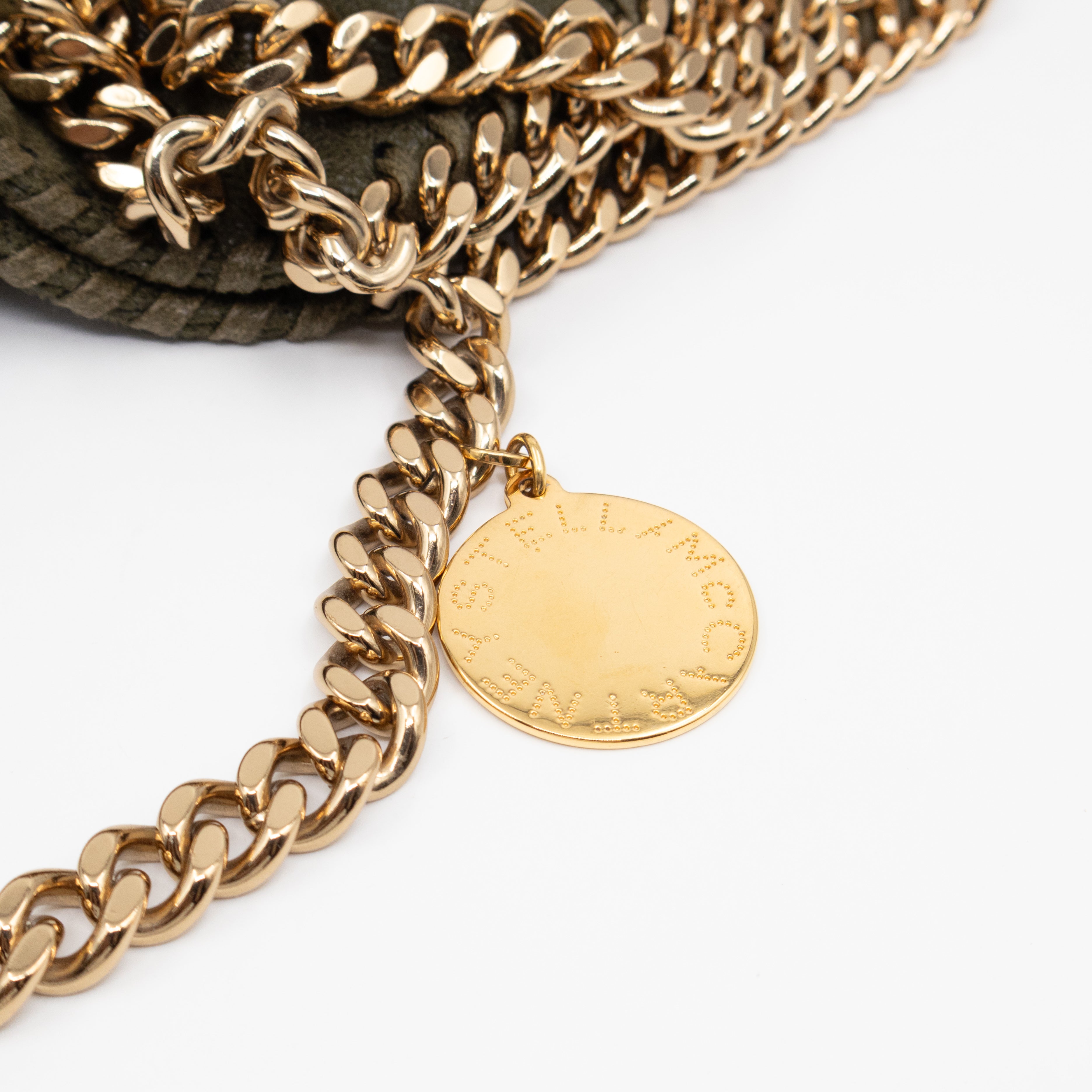 Falabella Fold Over Tote Olive Gold