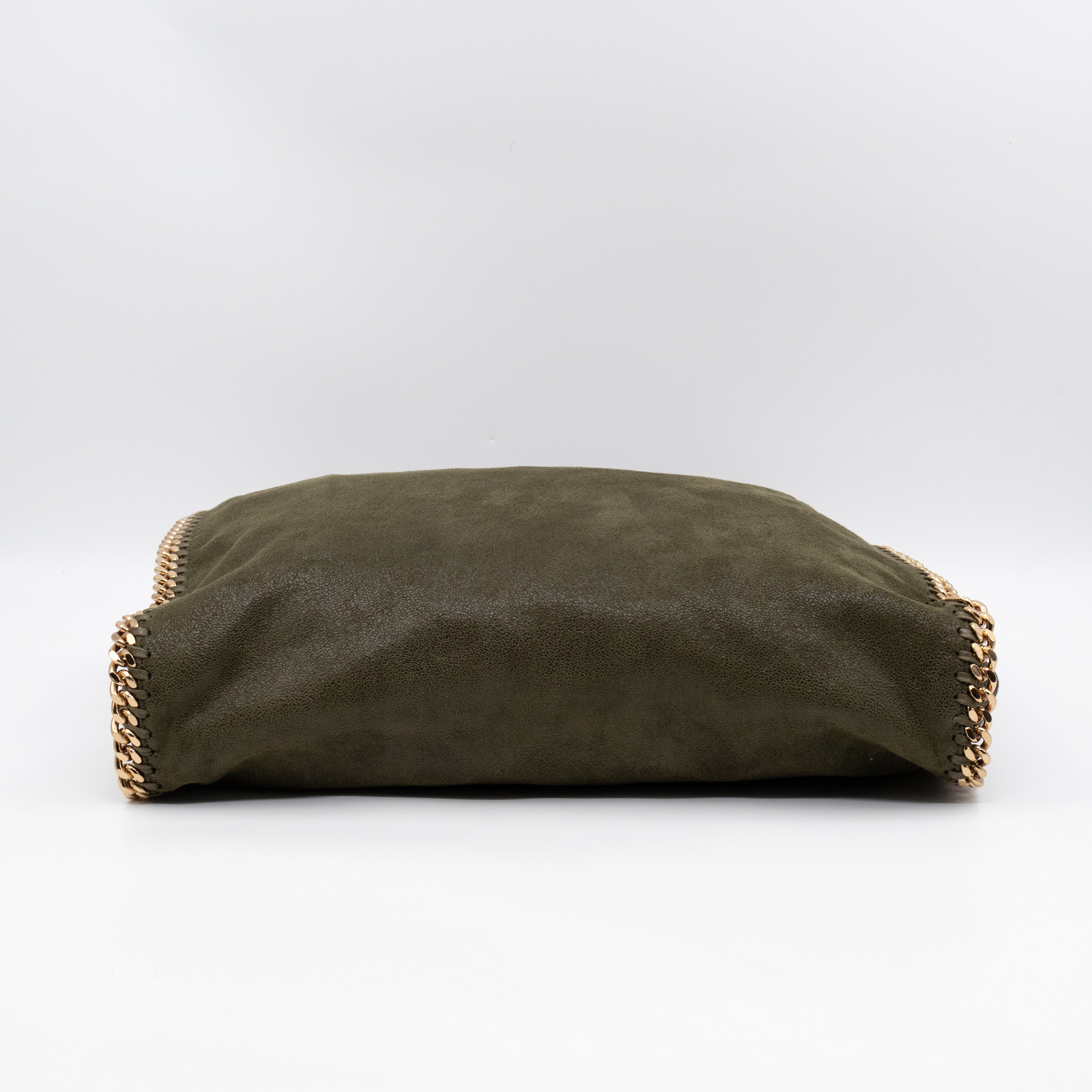 Falabella Fold Over Tote Olive Gold