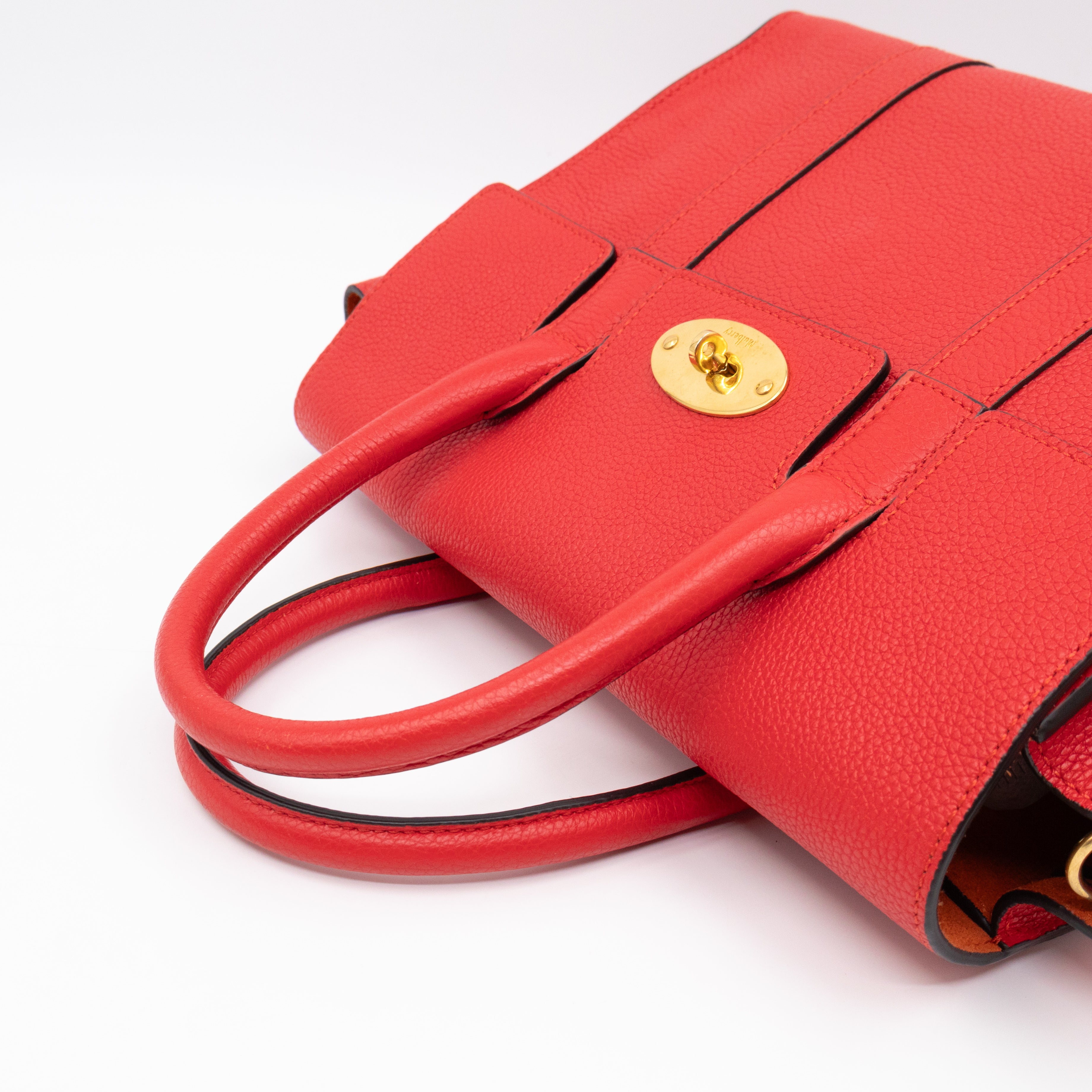 Small New Bayswater Red Leather