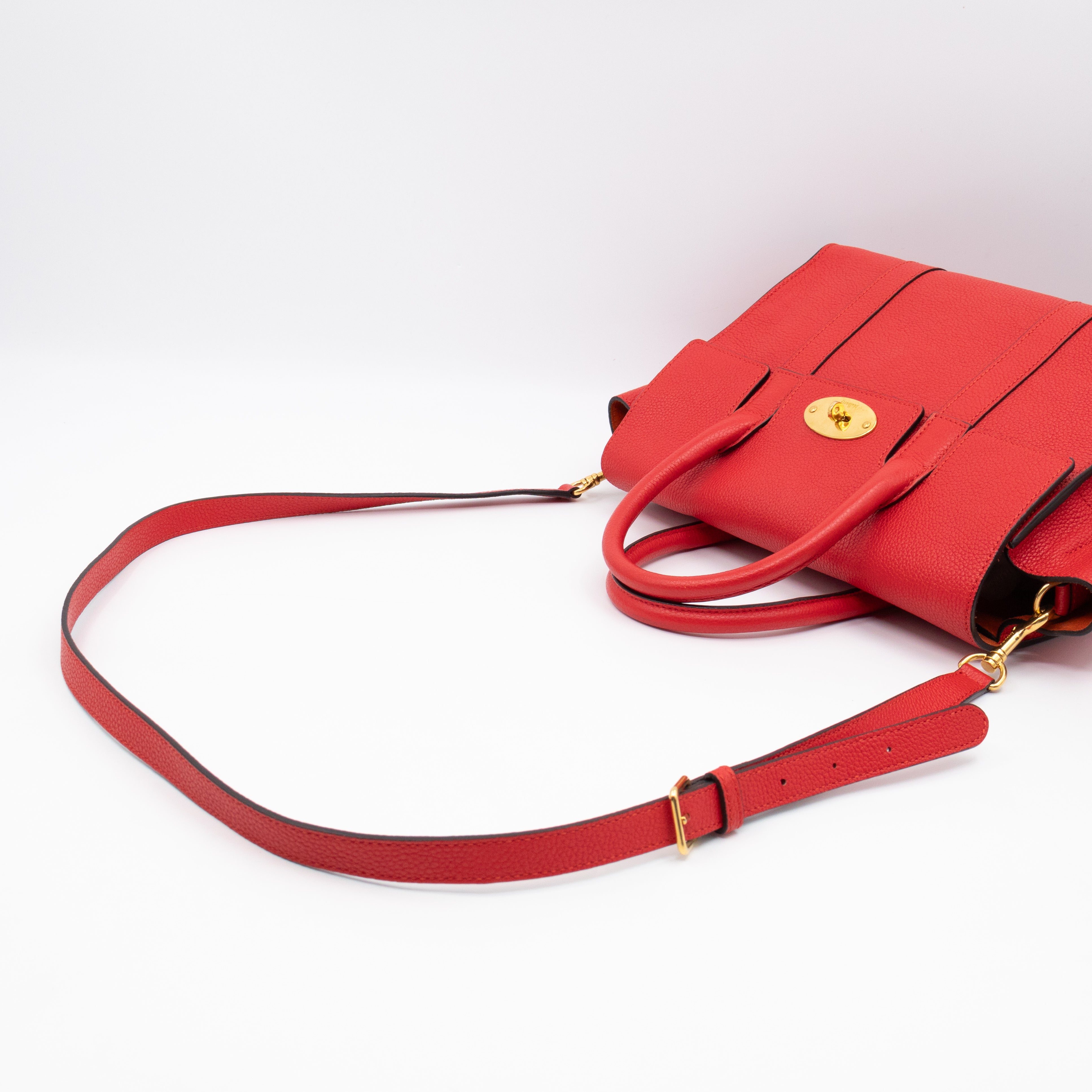 Small New Bayswater Red Leather