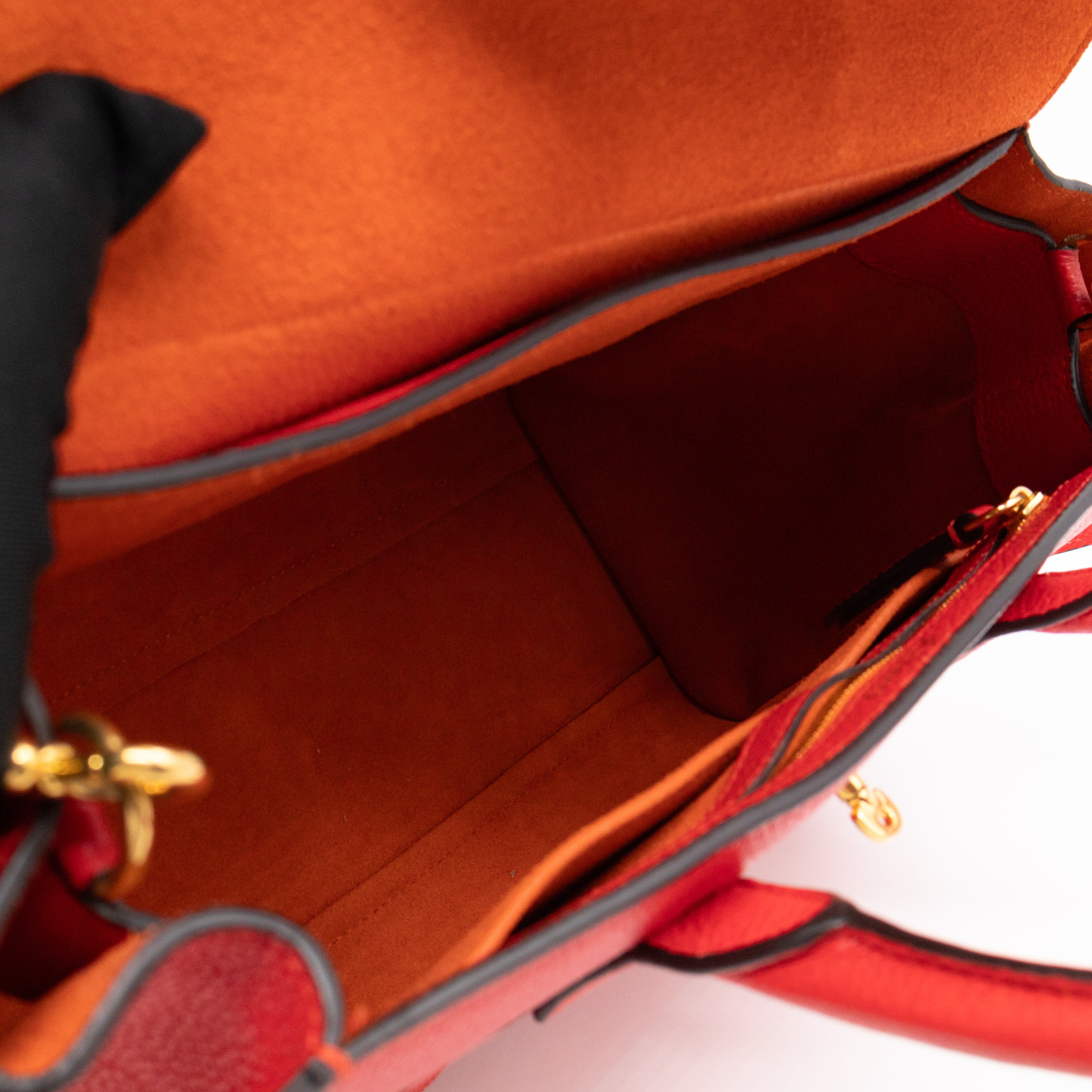 Small New Bayswater Red Leather