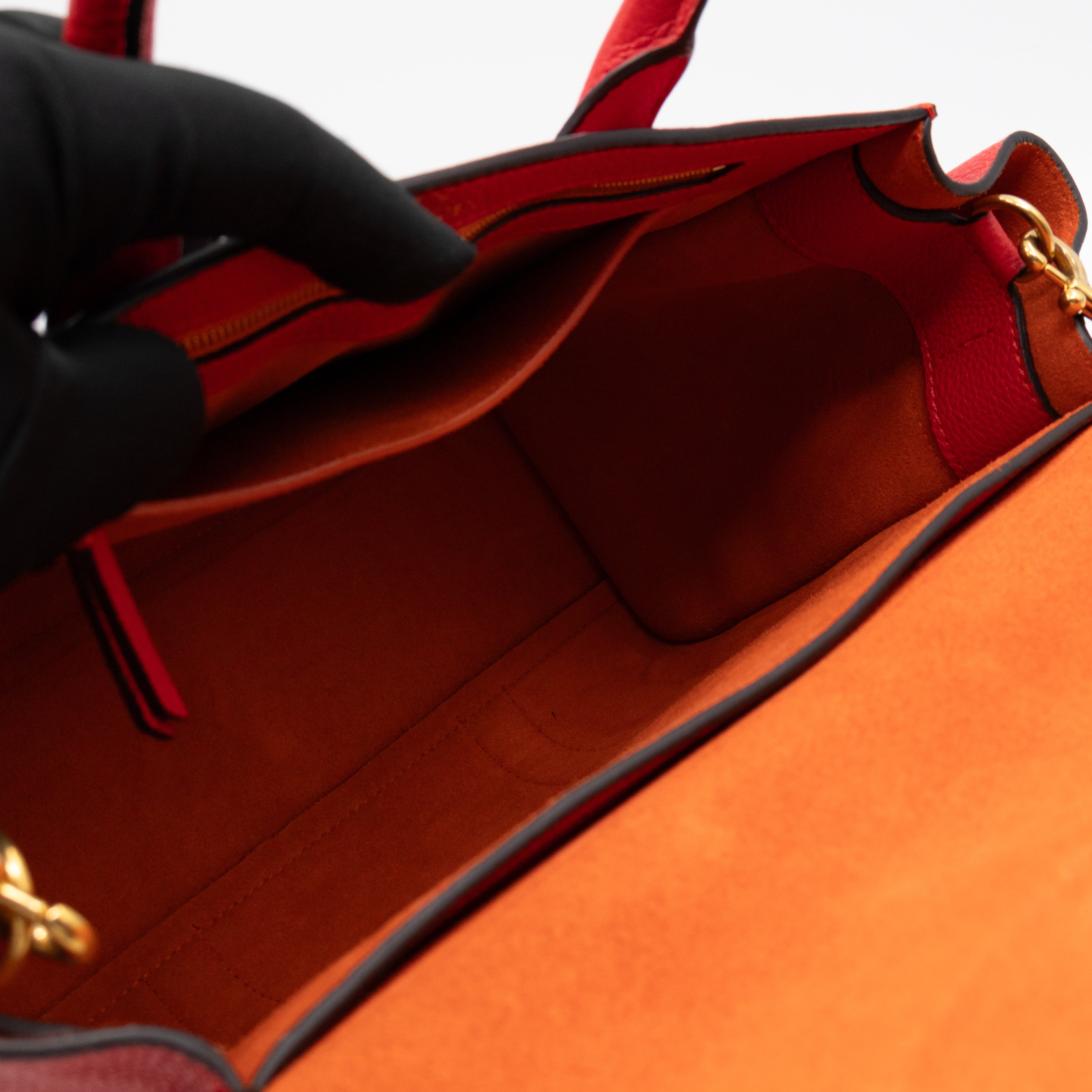 Small New Bayswater Red Leather