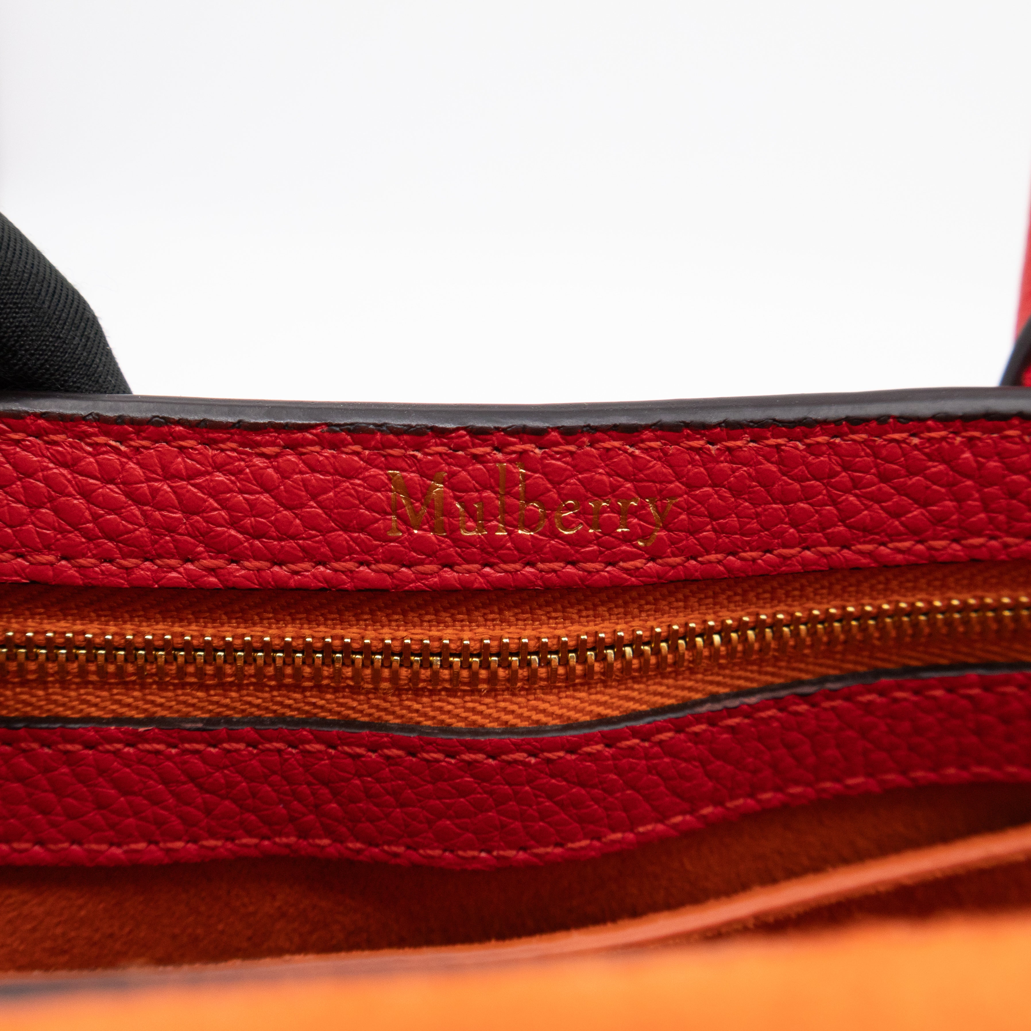 Small New Bayswater Red Leather