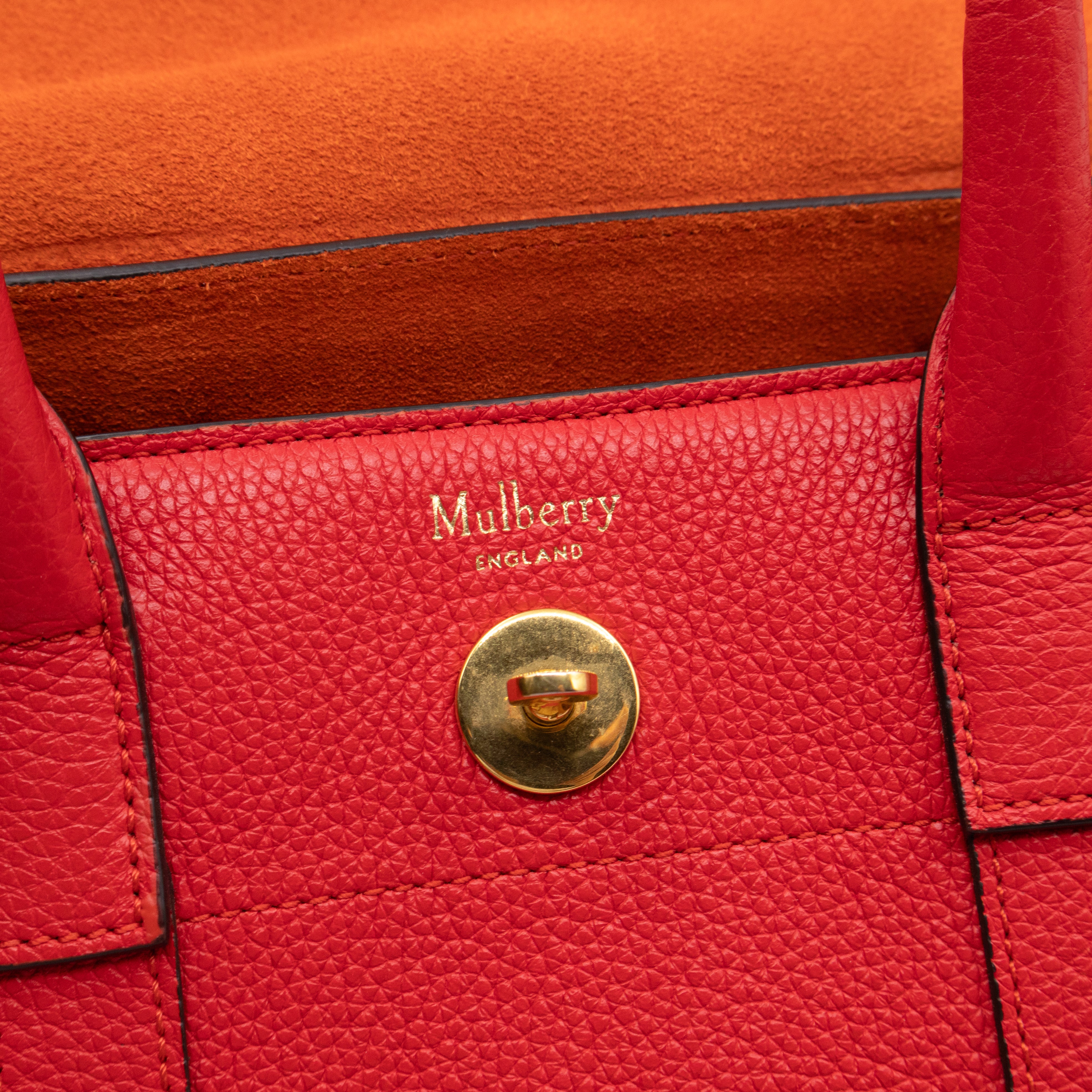 Small New Bayswater Red Leather