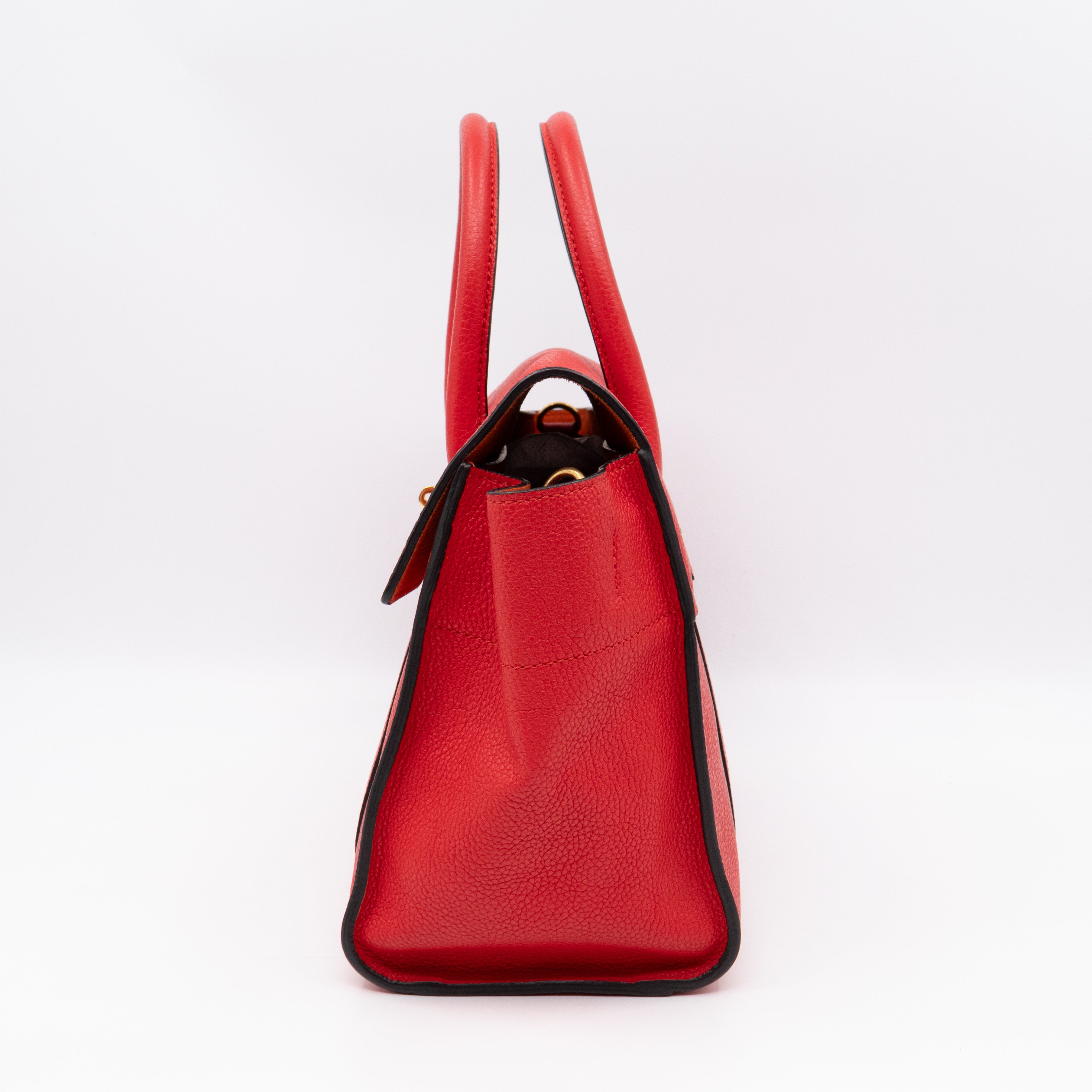 Small New Bayswater Red Leather