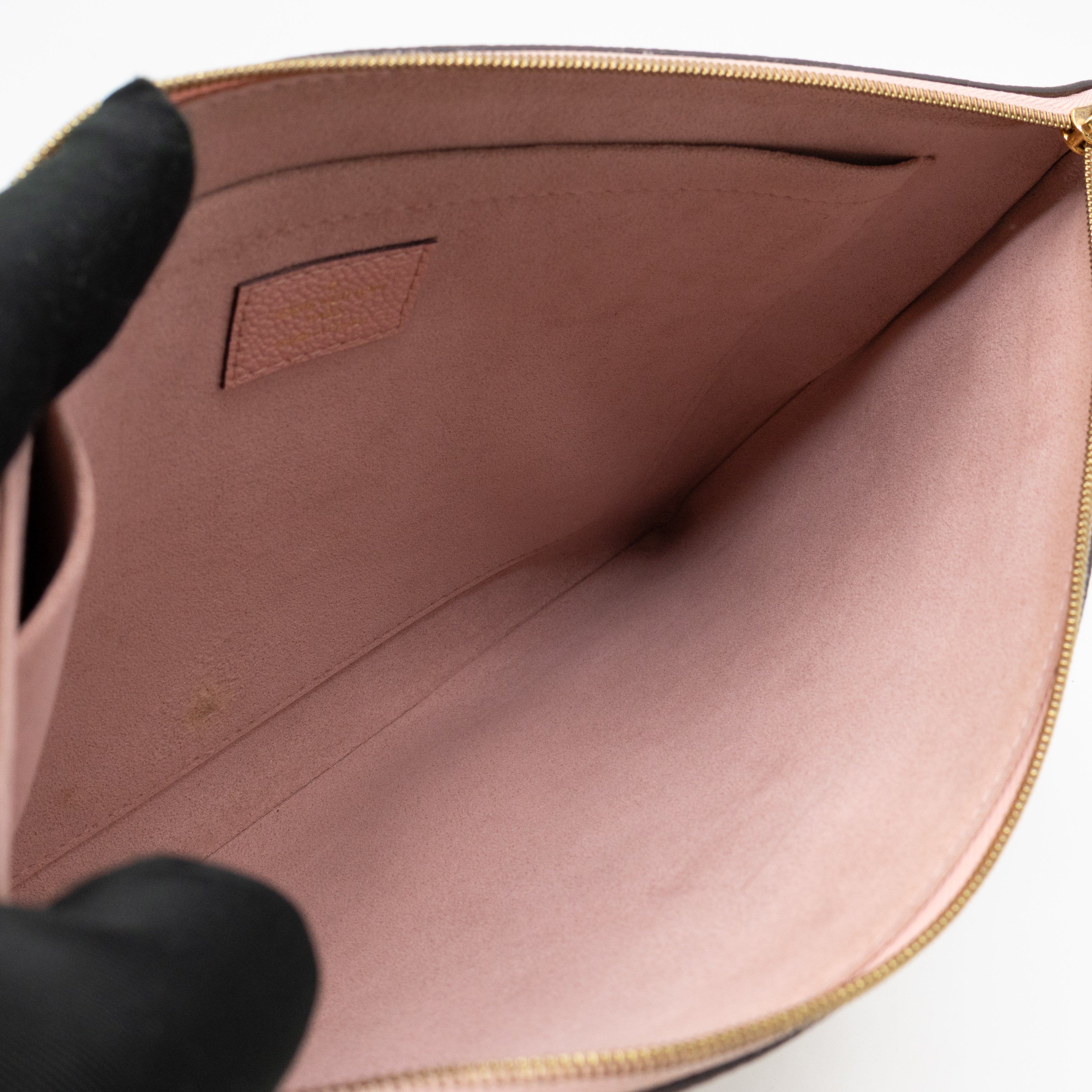 Daily Pouch Damier Azur Rose Poudre