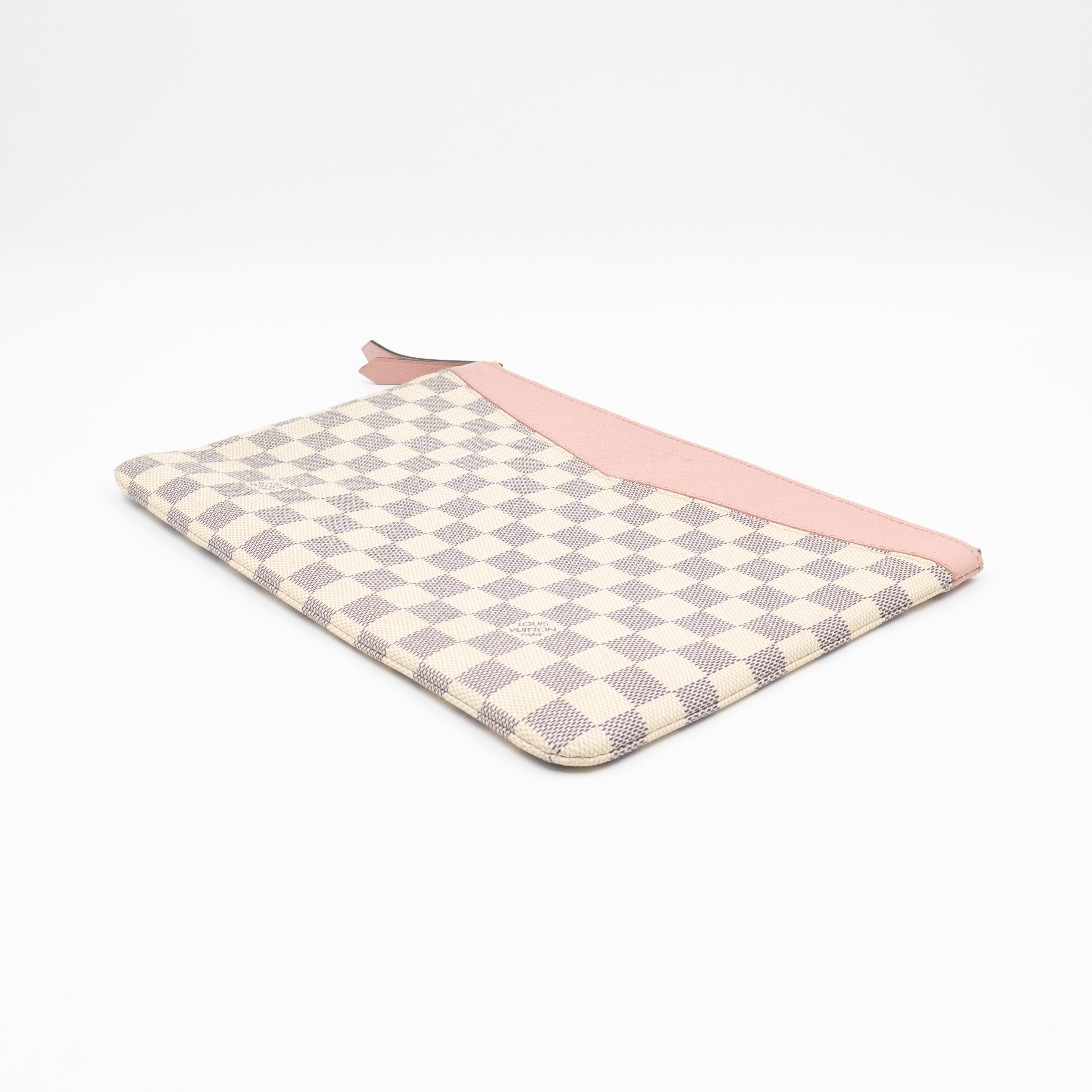Daily Pouch Damier Azur Rose Poudre