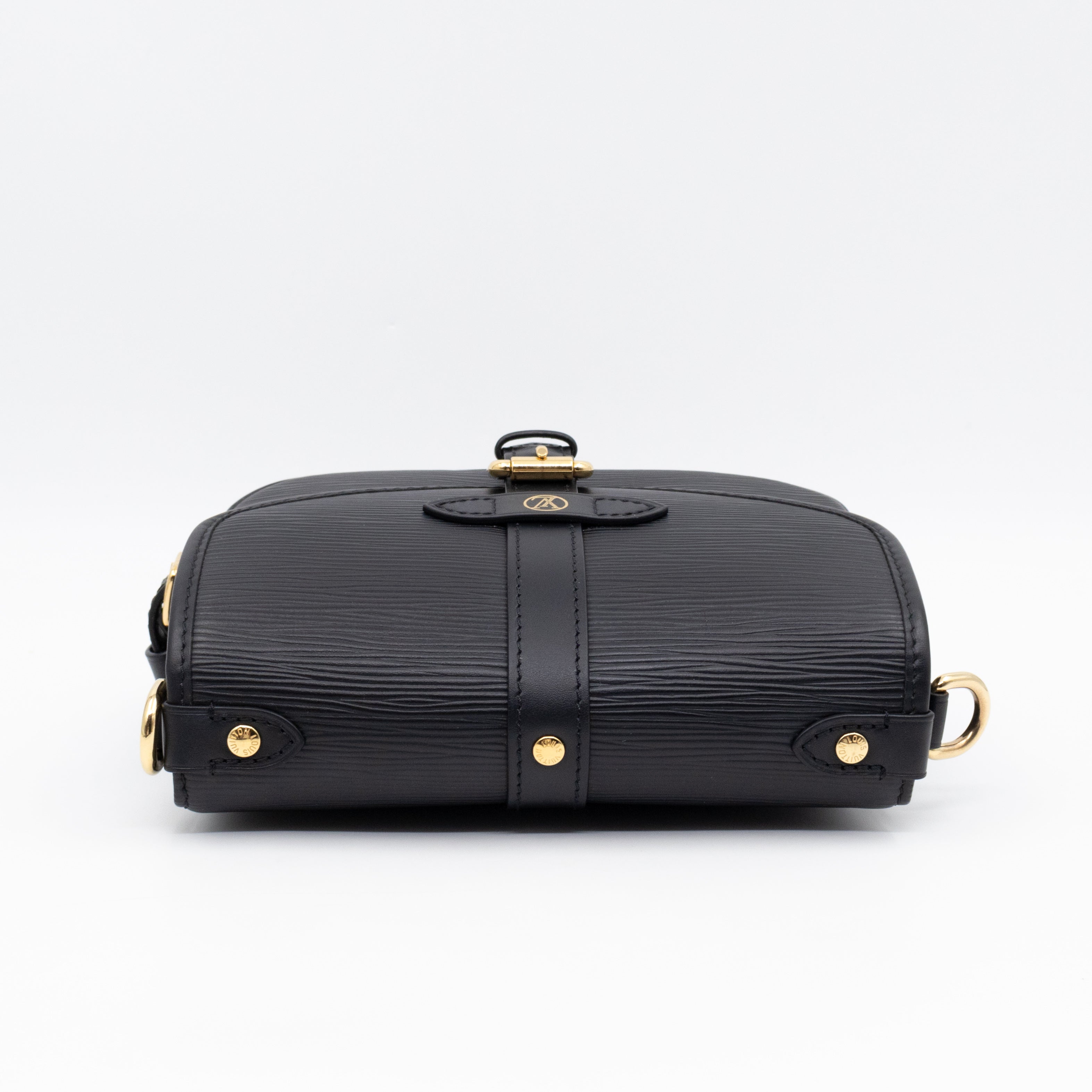 Saumur BB Black Epi Leather