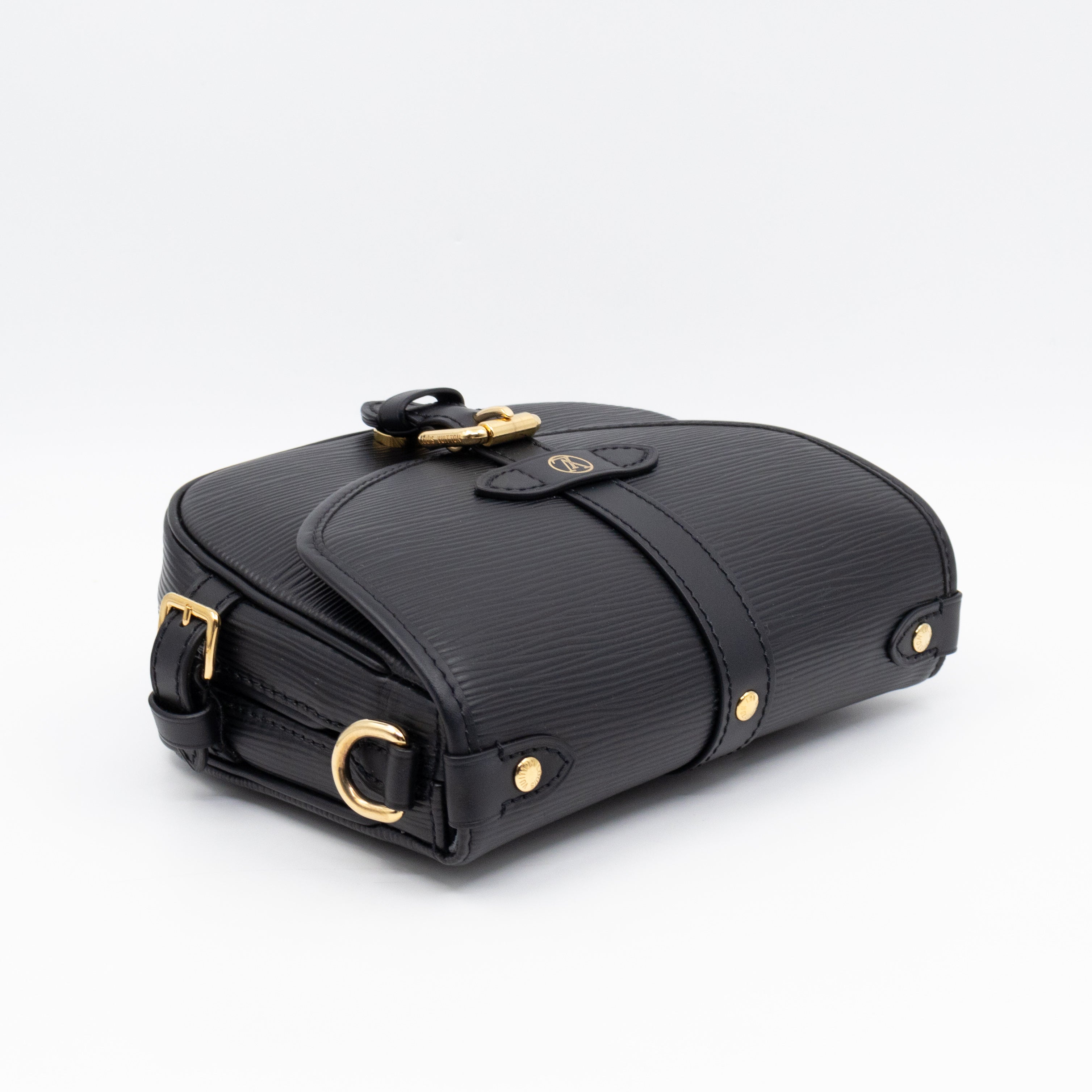 Saumur BB Black Epi Leather