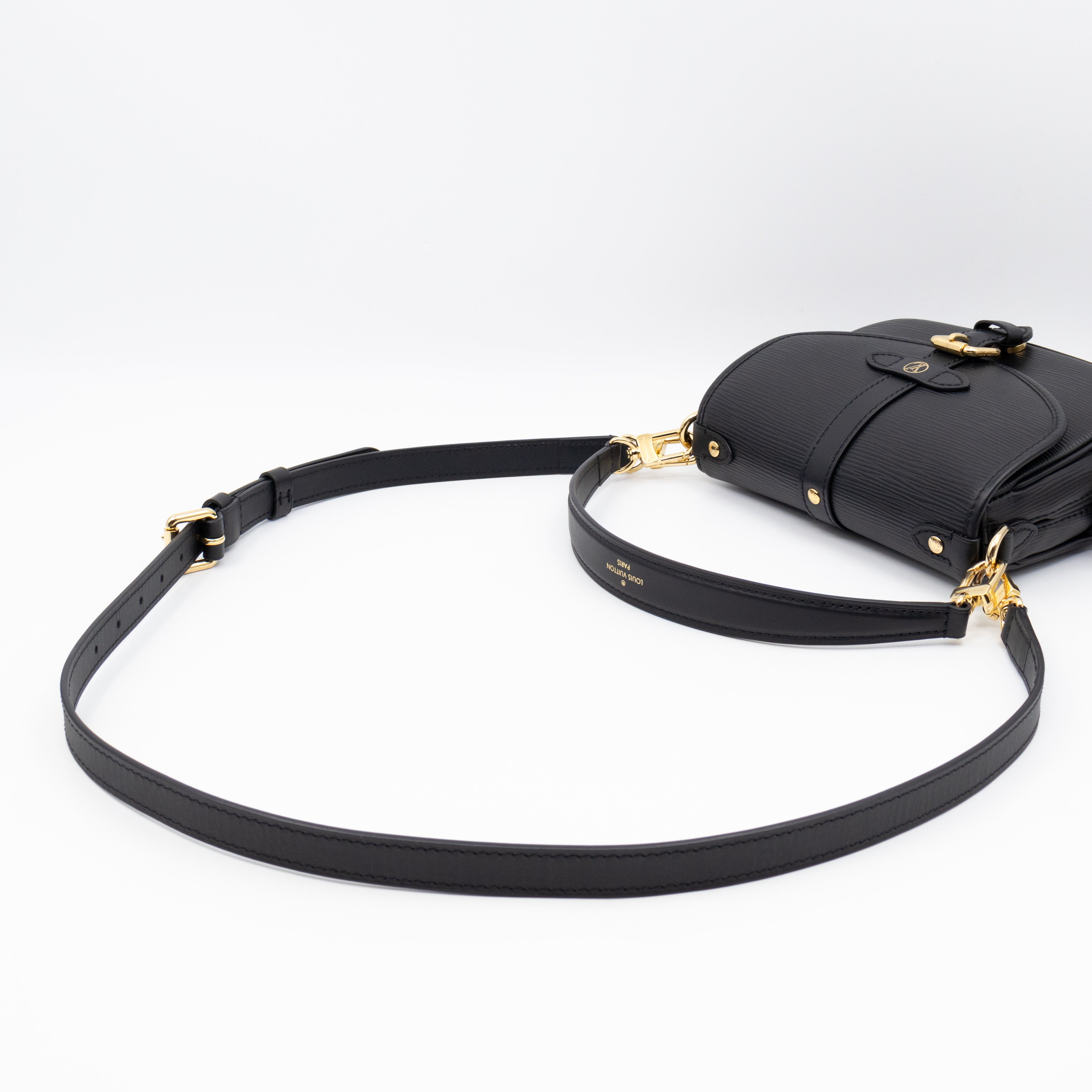 Saumur BB Black Epi Leather