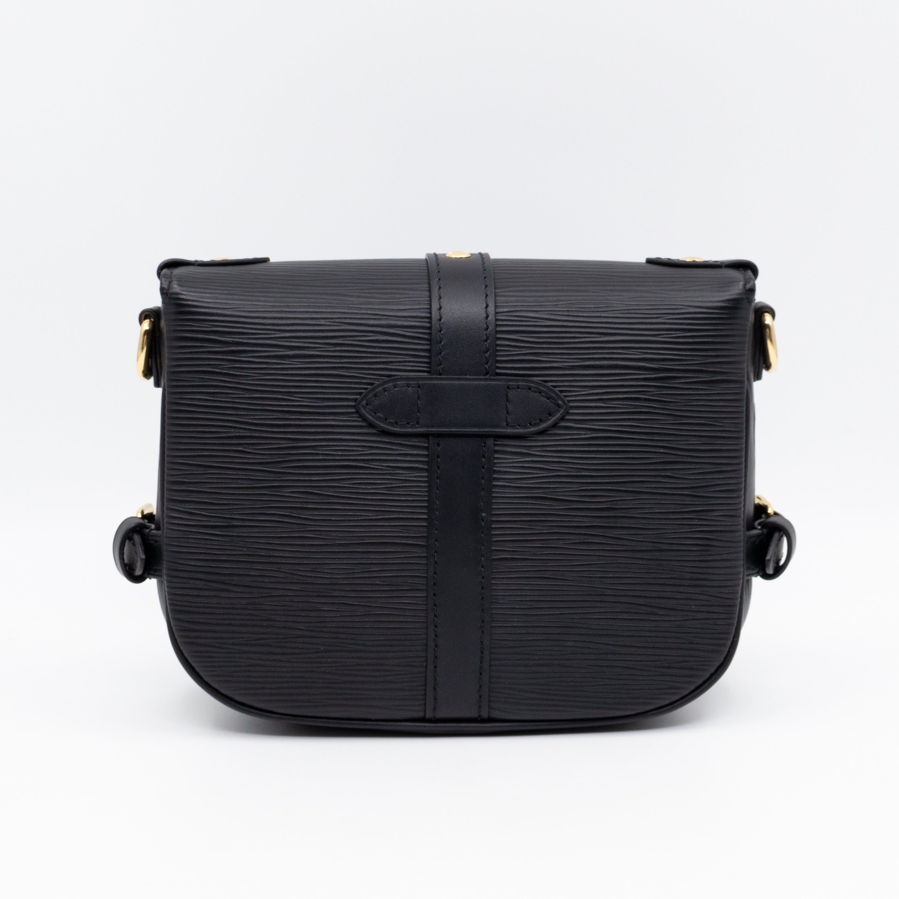 Saumur BB Black Epi Leather