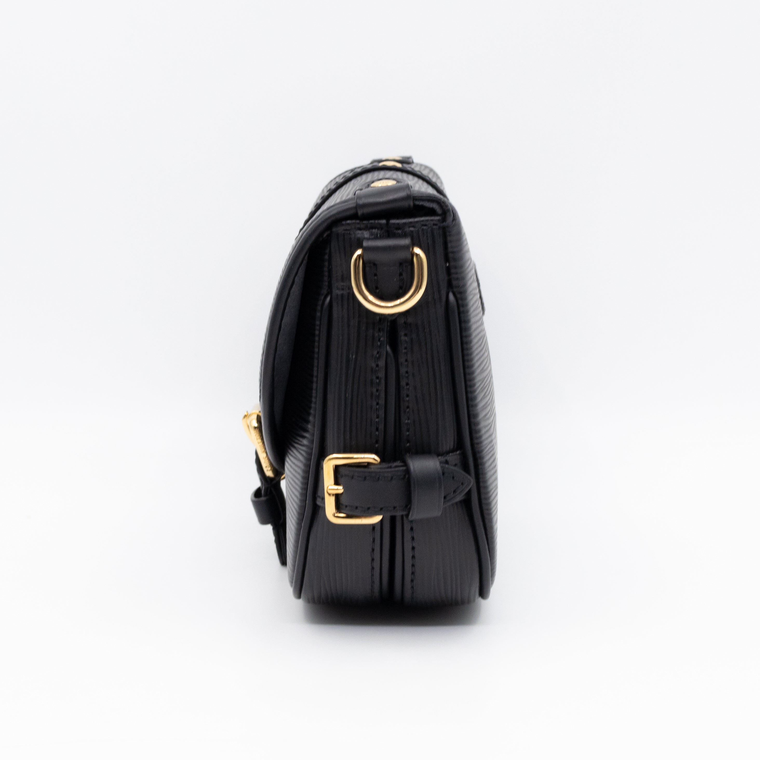 Saumur BB Black Epi Leather