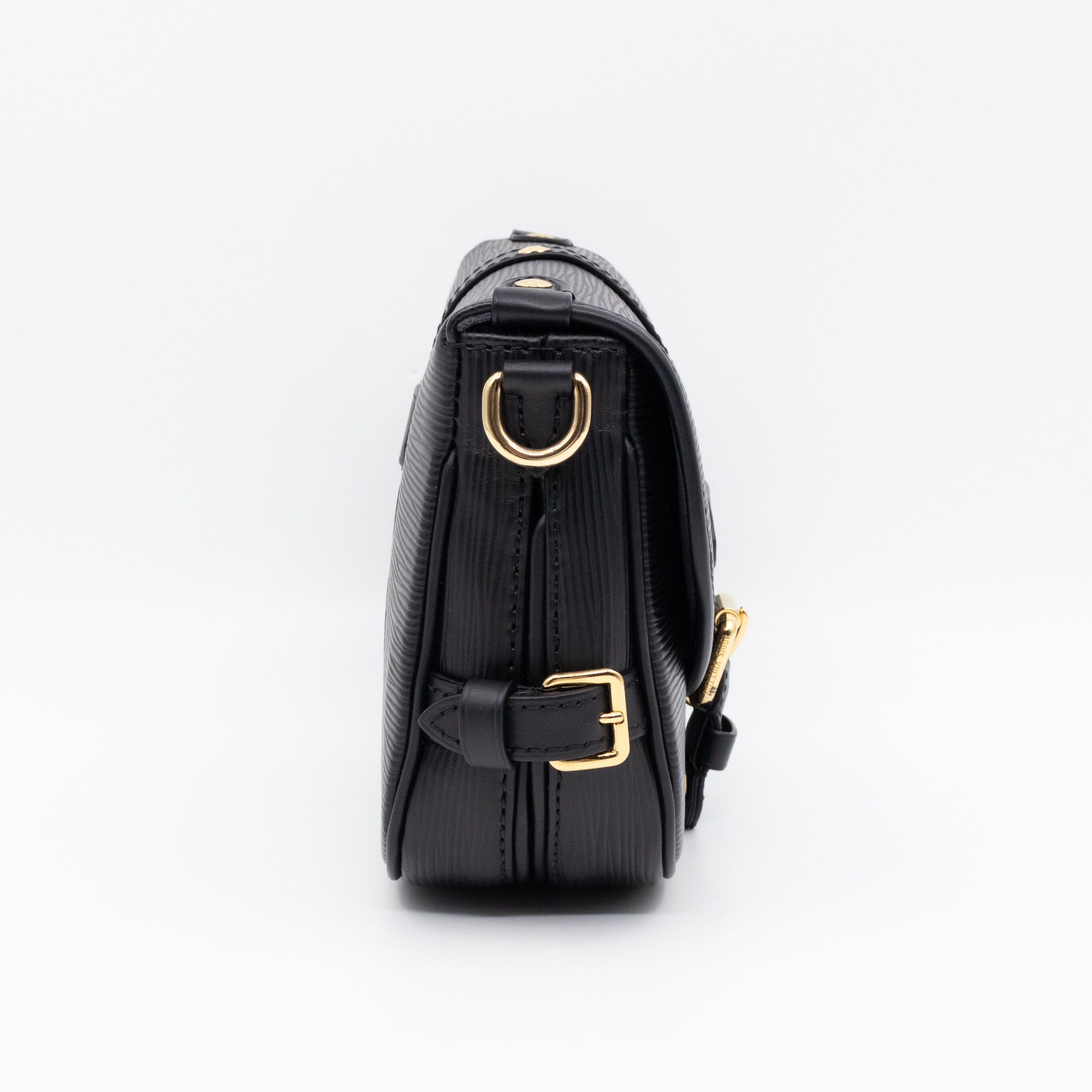 Saumur BB Black Epi Leather