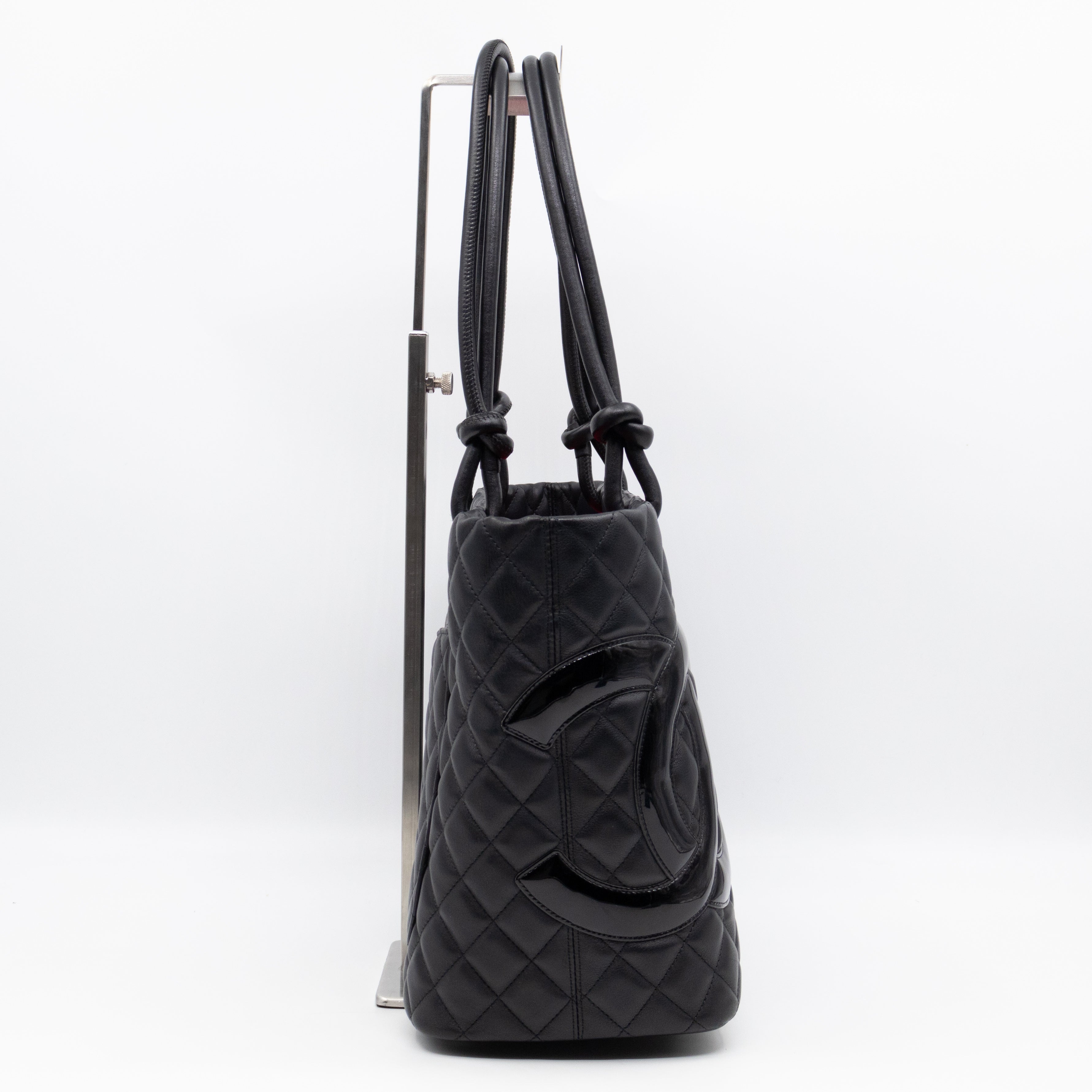 Cambon Tote Quilted Black Leather