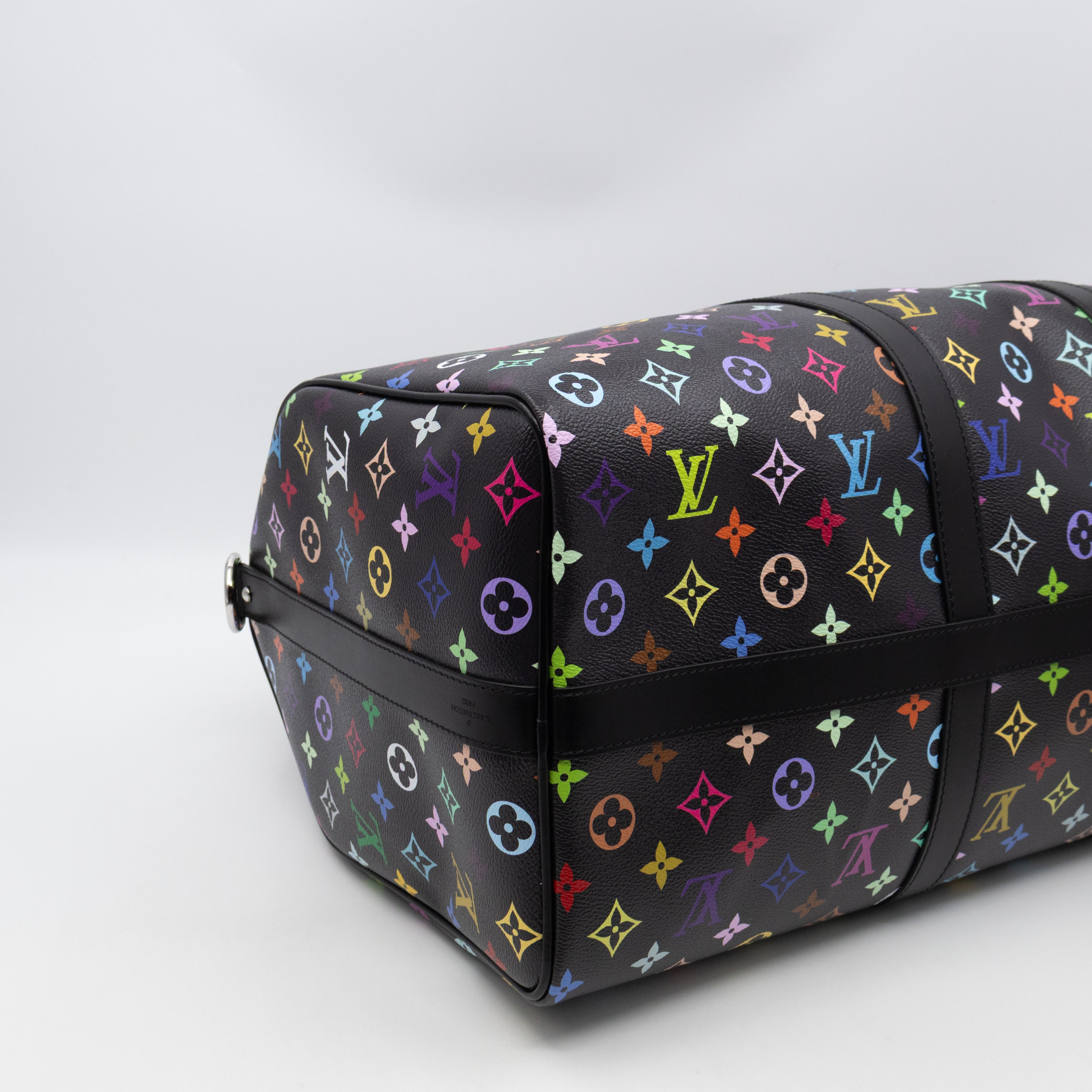 Keepall 50 Bandouliere LV x TM Black Multicolore