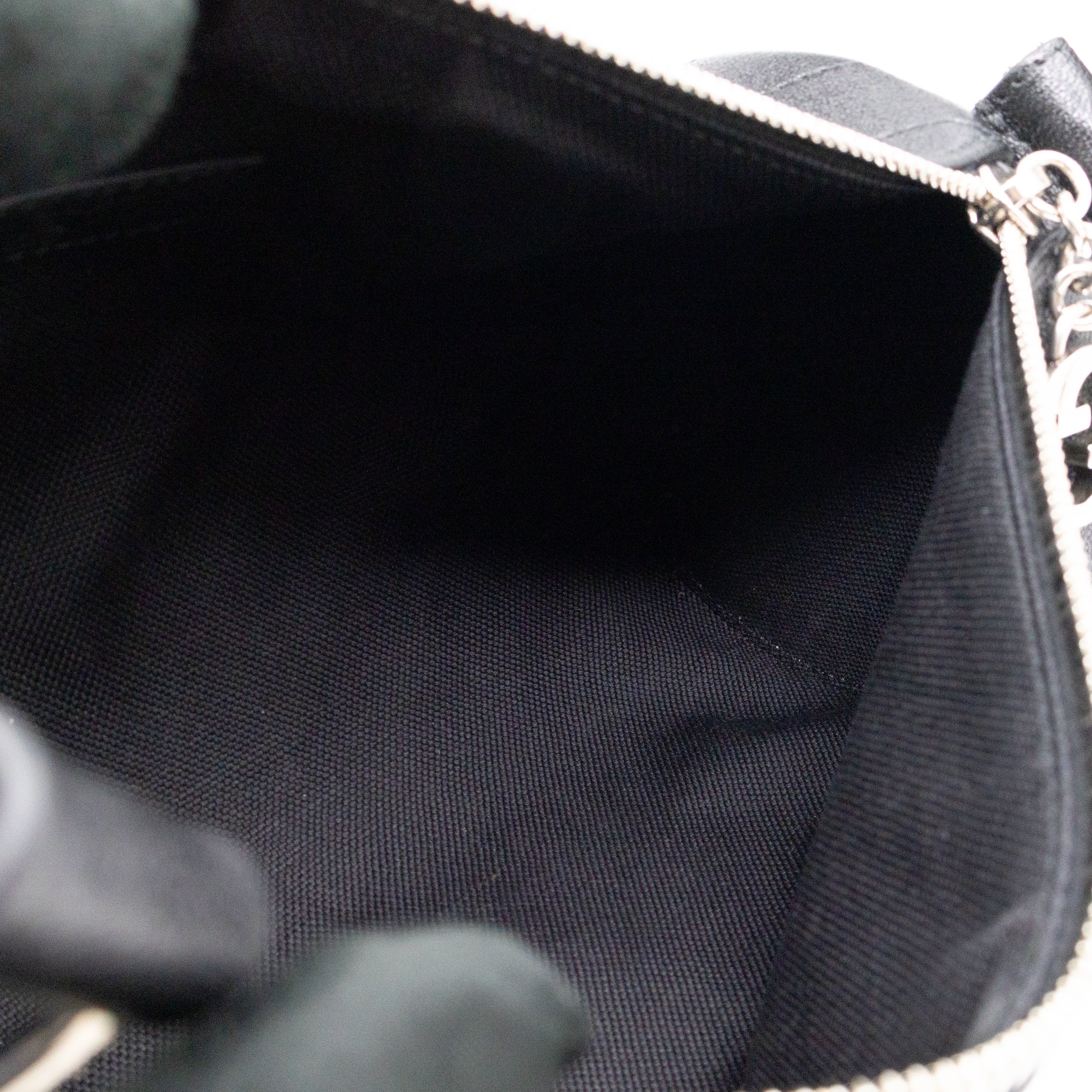 Small Blondie Shoulder Bag Black Diagonal Quilted Leather