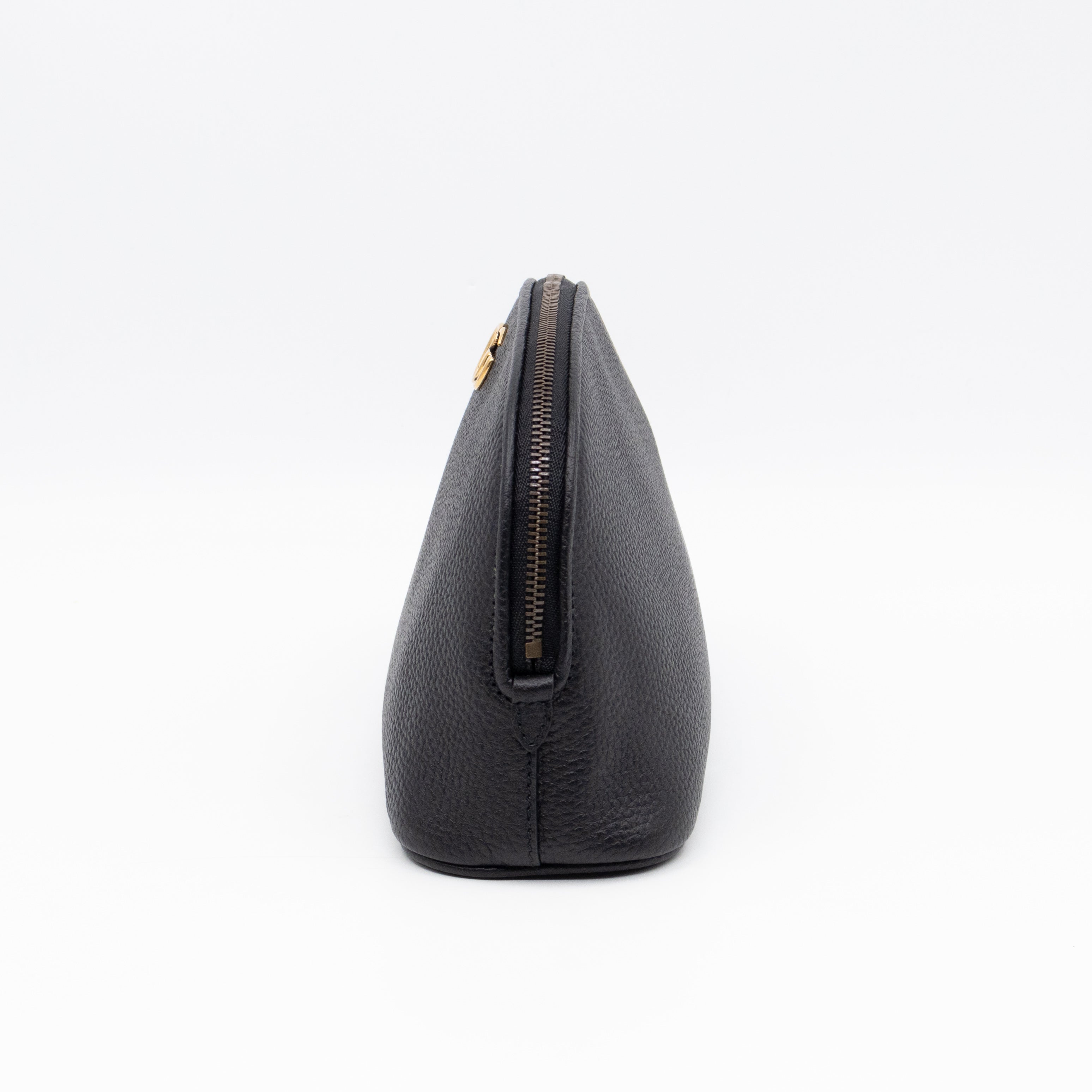 Bamboo-Puller Double G Beauty Case Black Leather