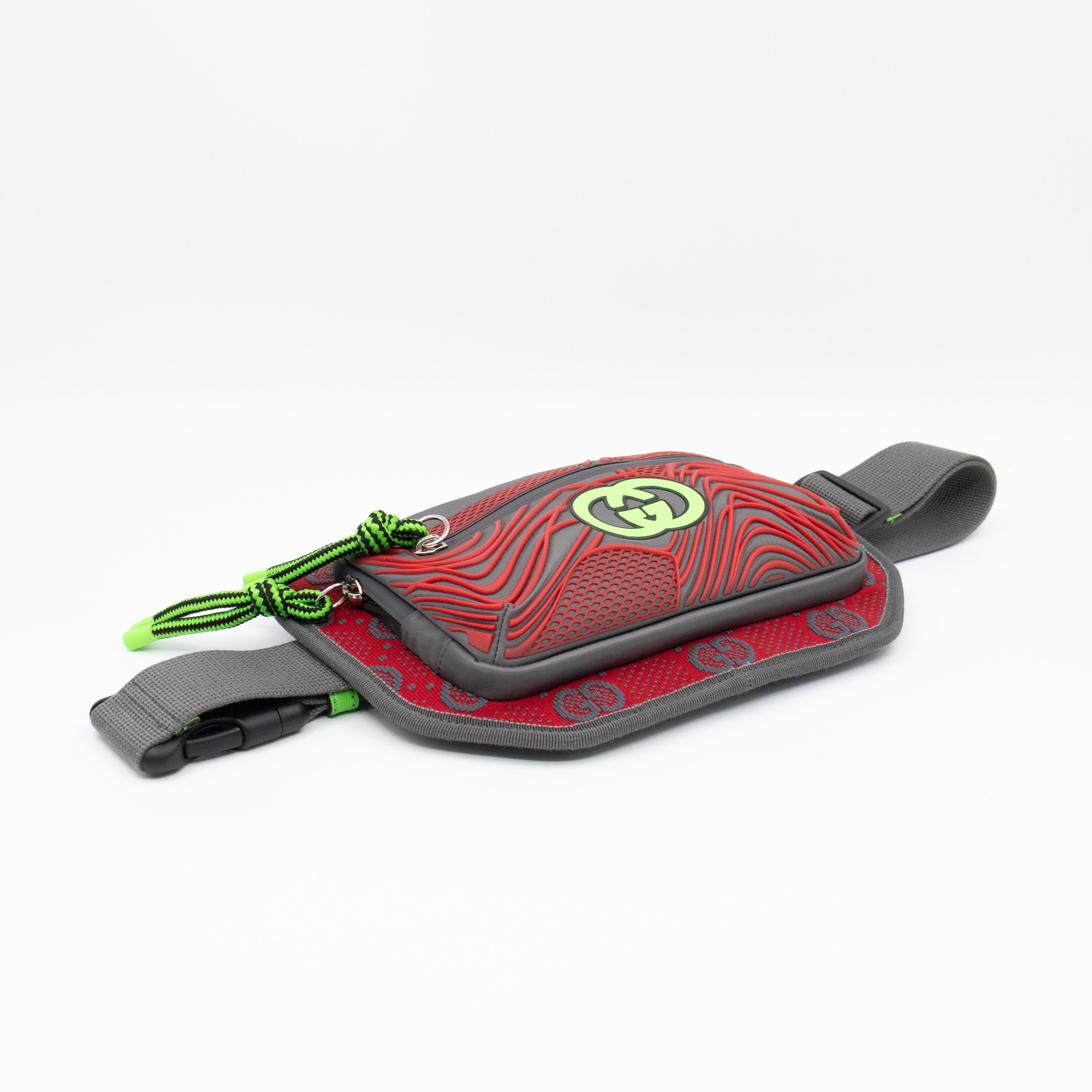 Sling Belt Bag Jersey GG Alloy Grey