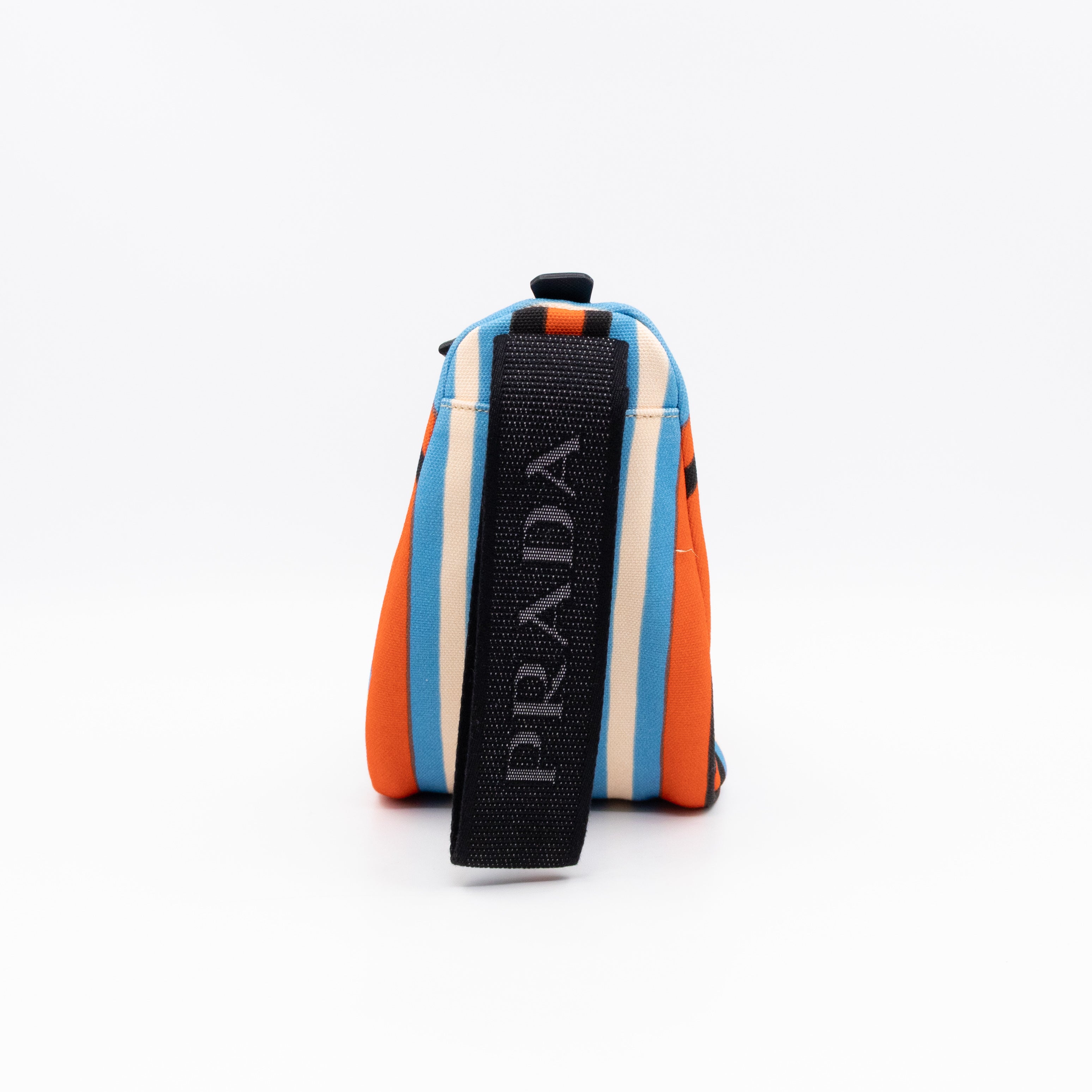 Wristlet Triangle Clutch Bag Arancio Canvas