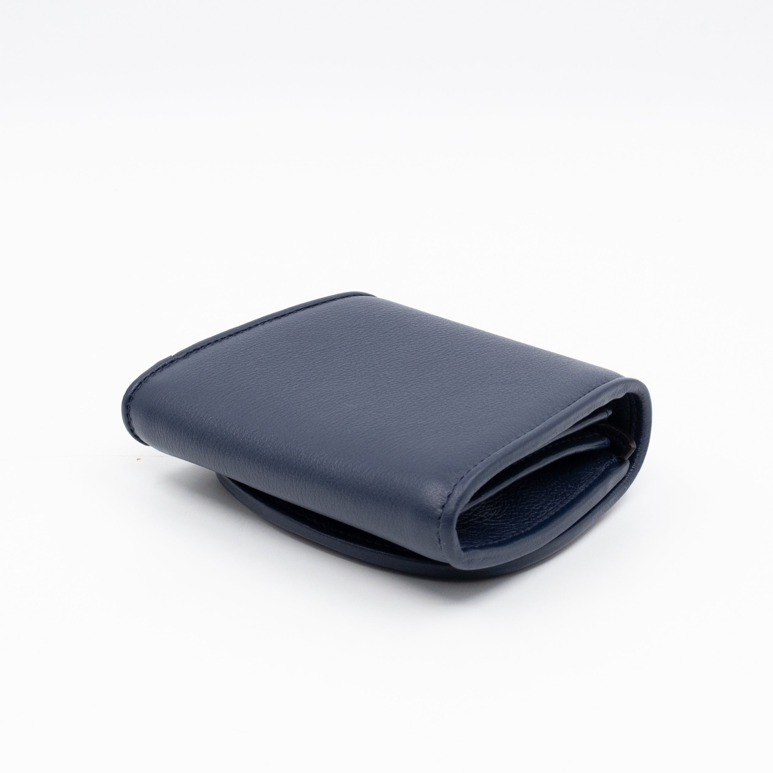 Blondie Medium Chain Wallet Bag Navy Leather