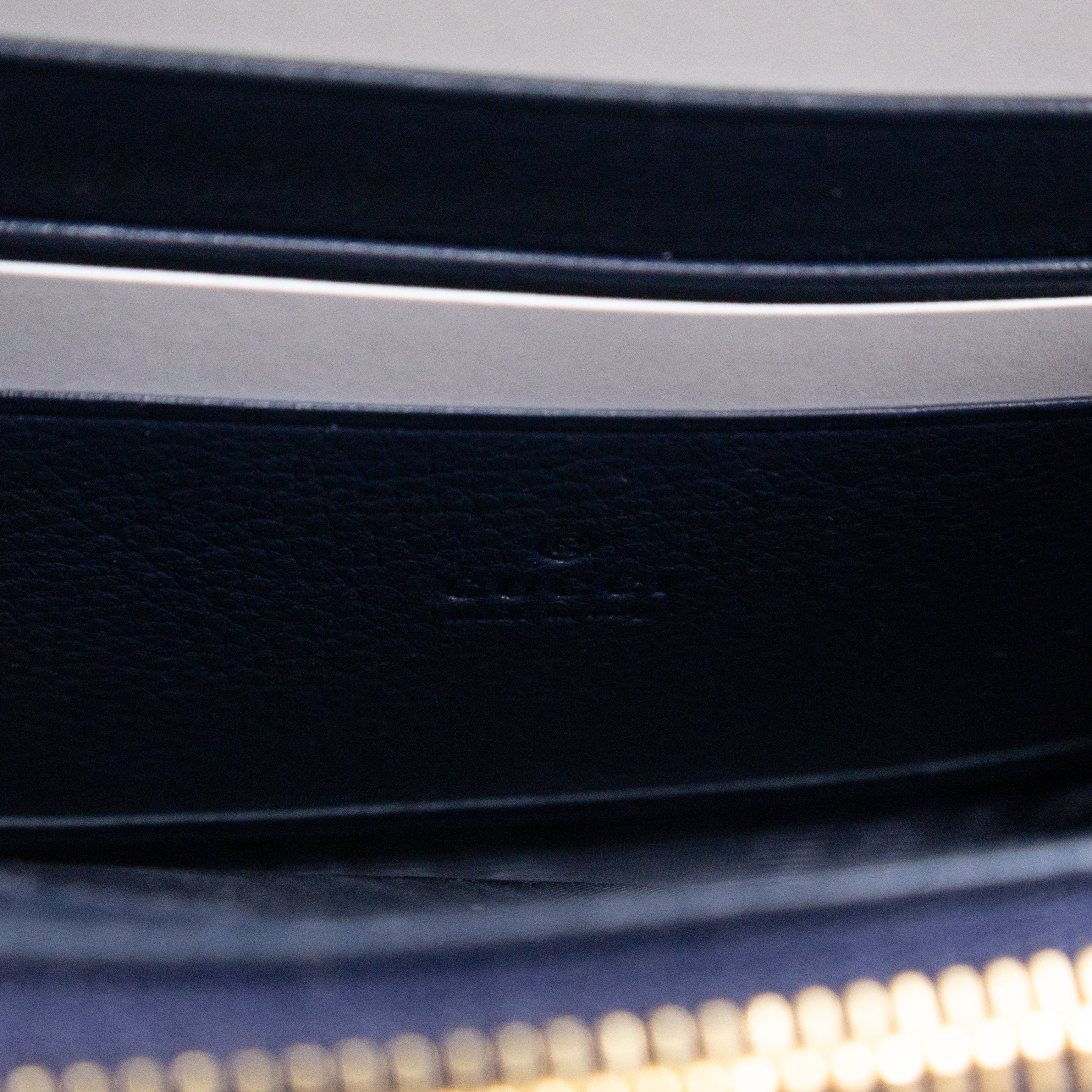 Blondie Medium Chain Wallet Bag Navy Leather