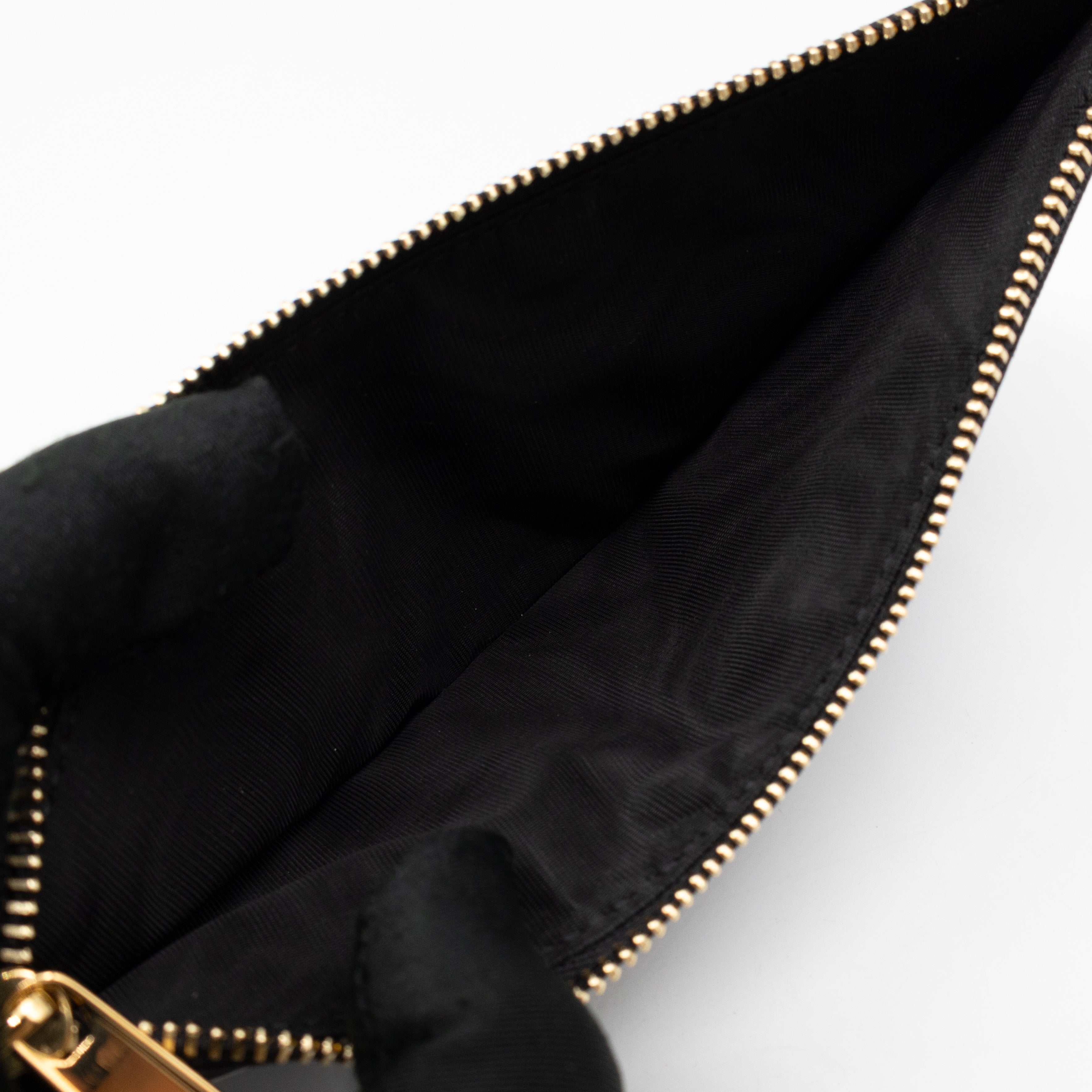 Horsebit 1955 Mini Shoulder Bag Black Leather Shearling
