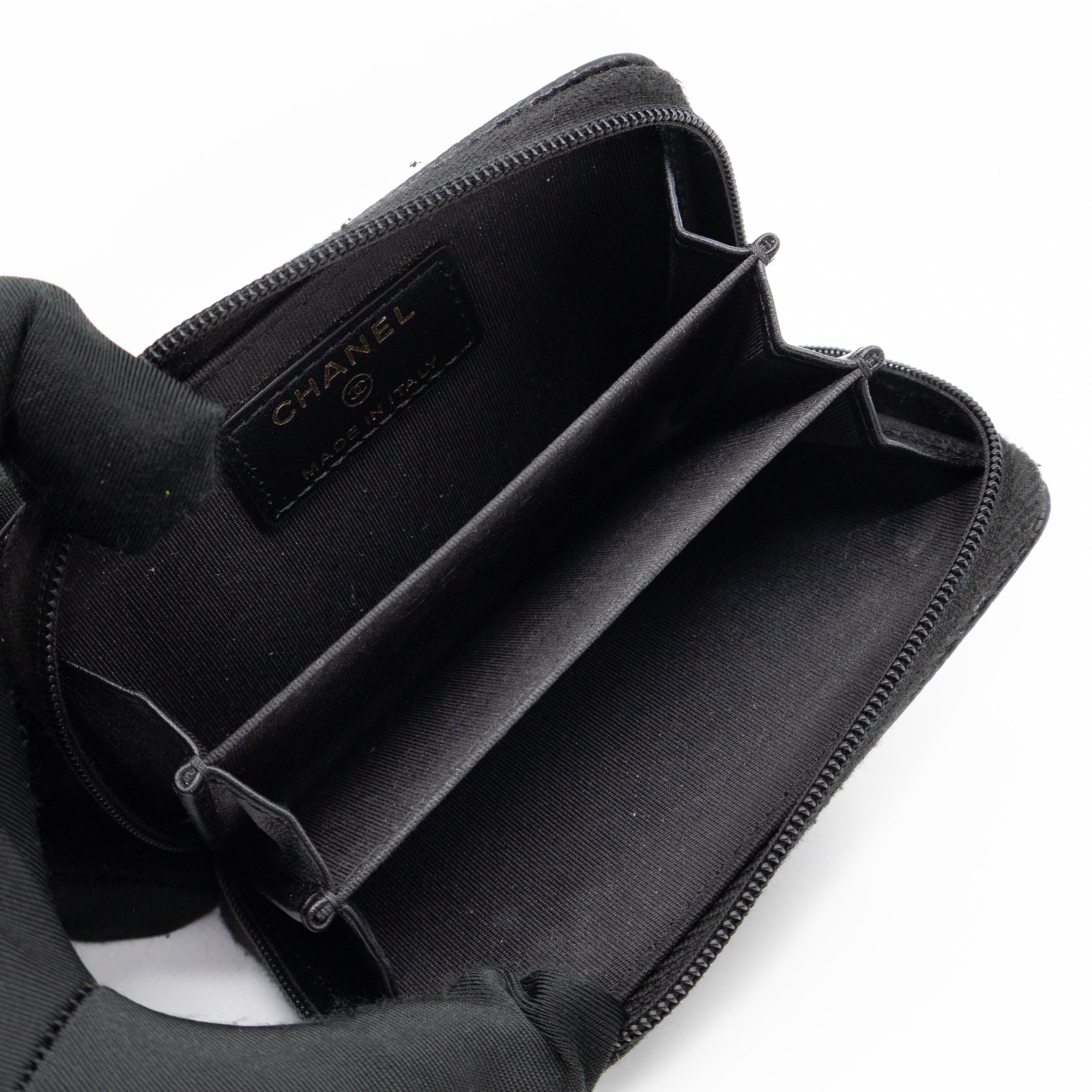 Zip Around Card Case CC Black Caviar