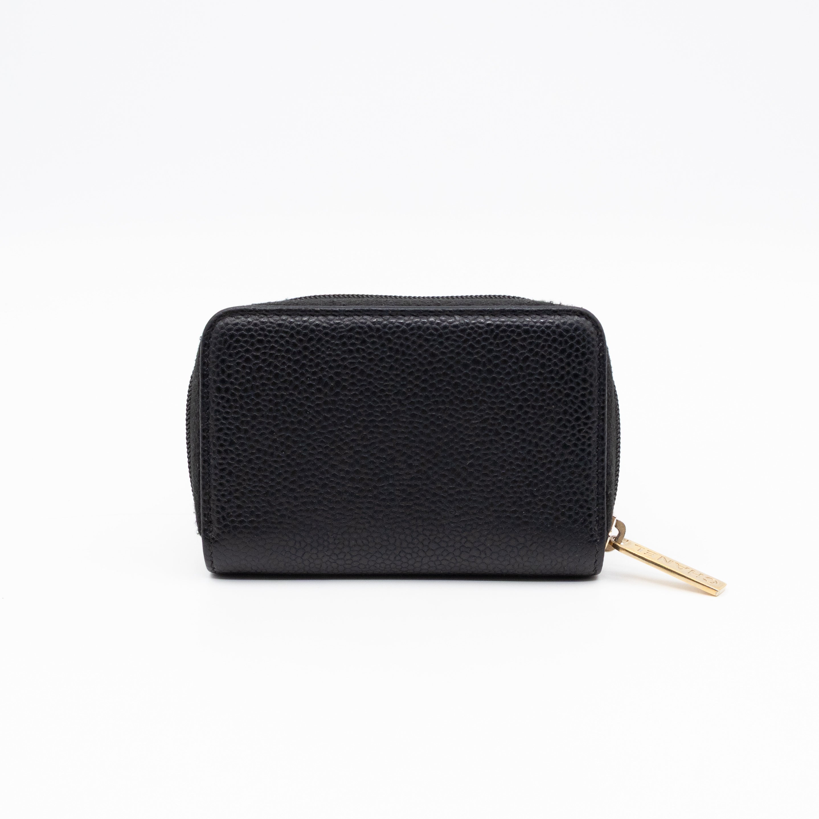 Zip Around Card Case CC Black Caviar
