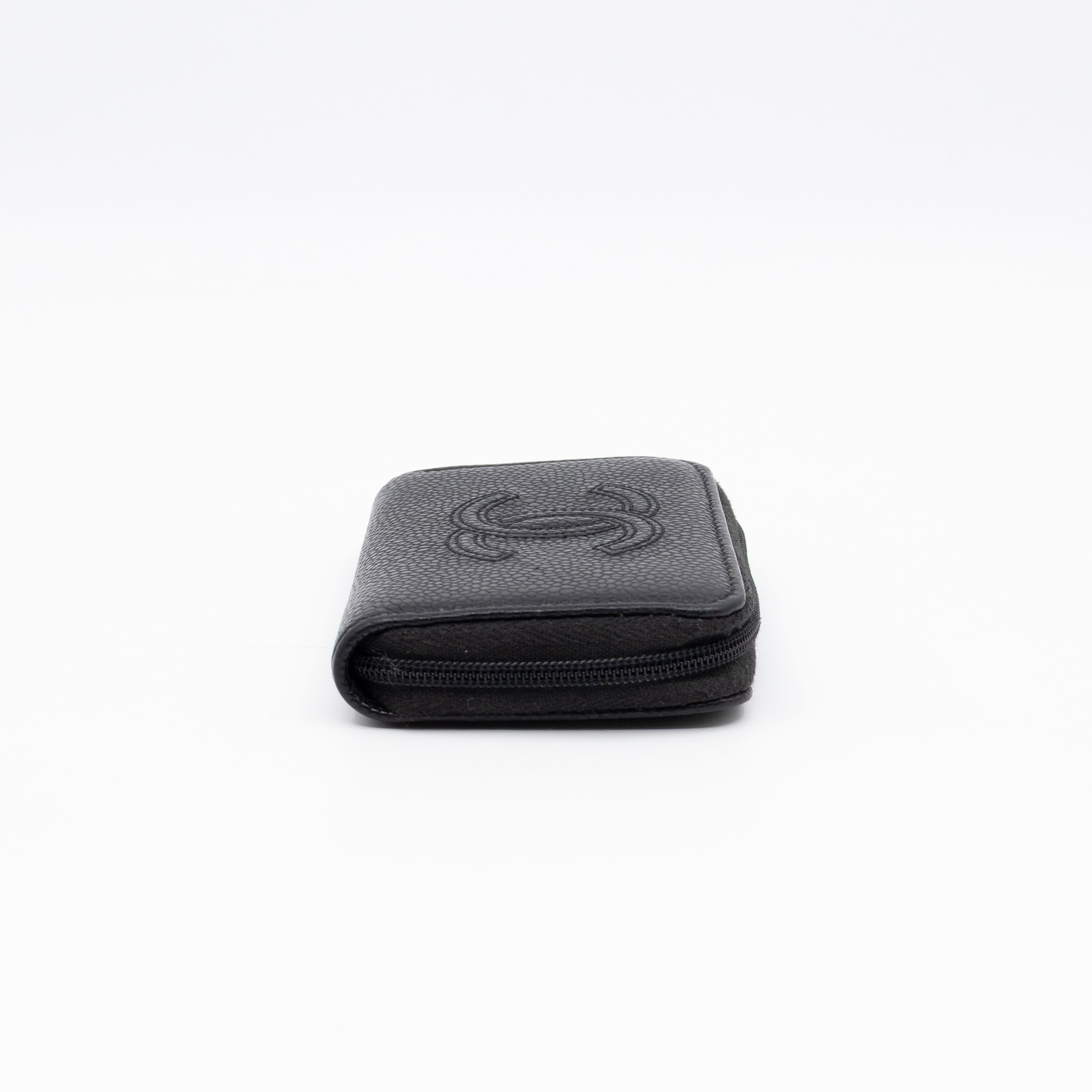 Zip Around Card Case CC Black Caviar