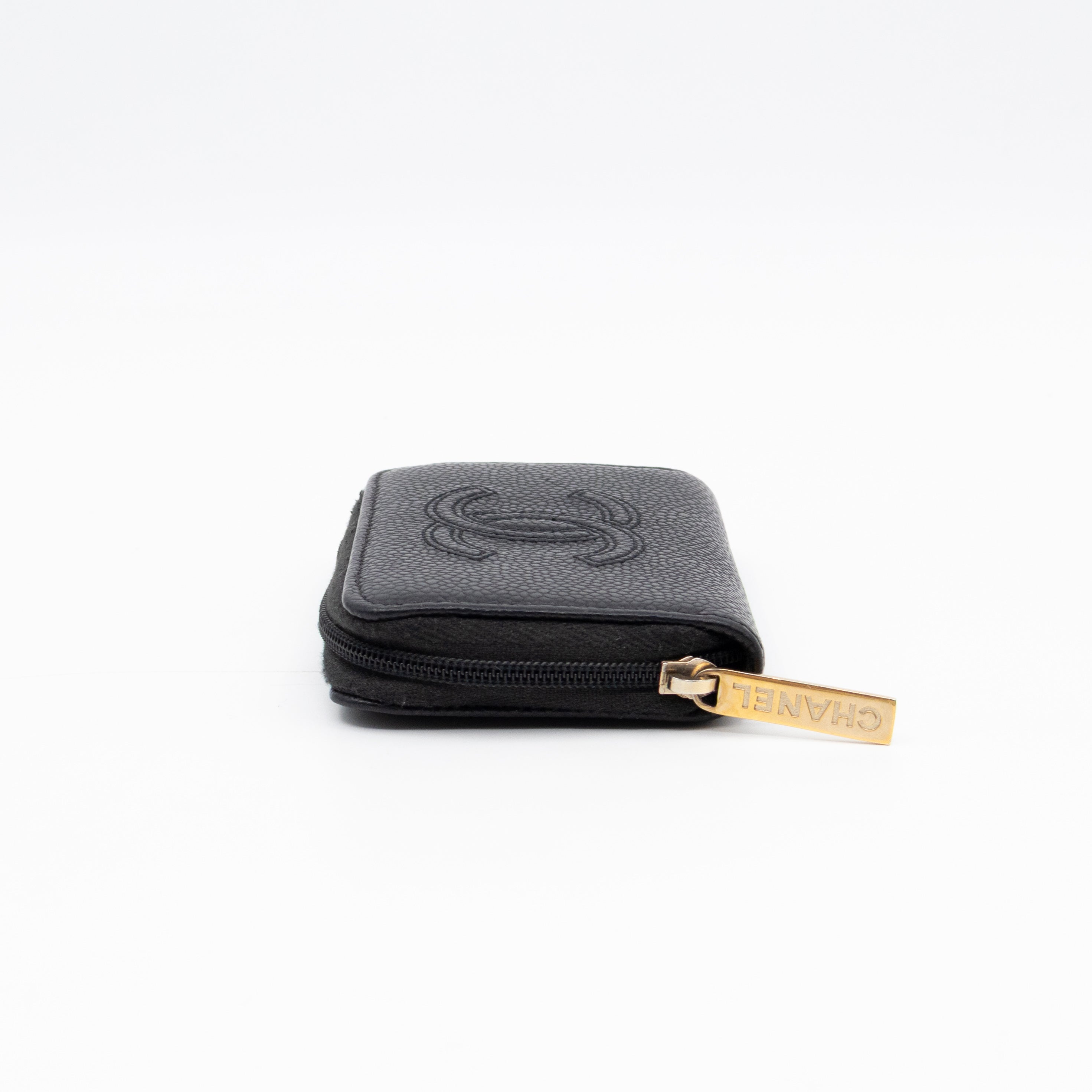 Zip Around Card Case CC Black Caviar