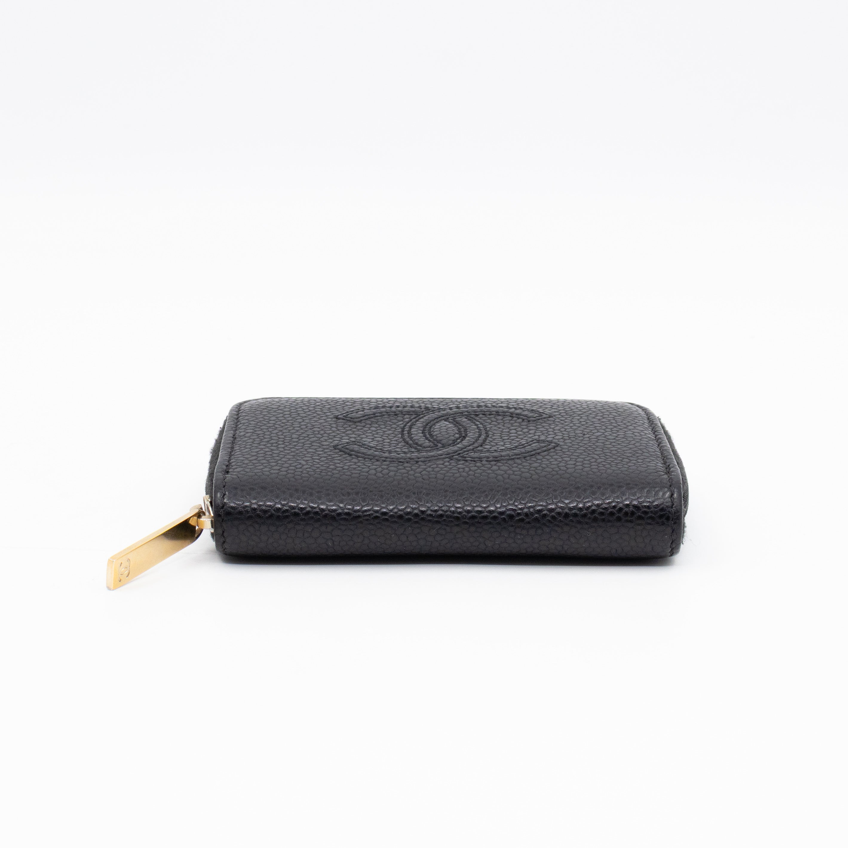 Zip Around Card Case CC Black Caviar