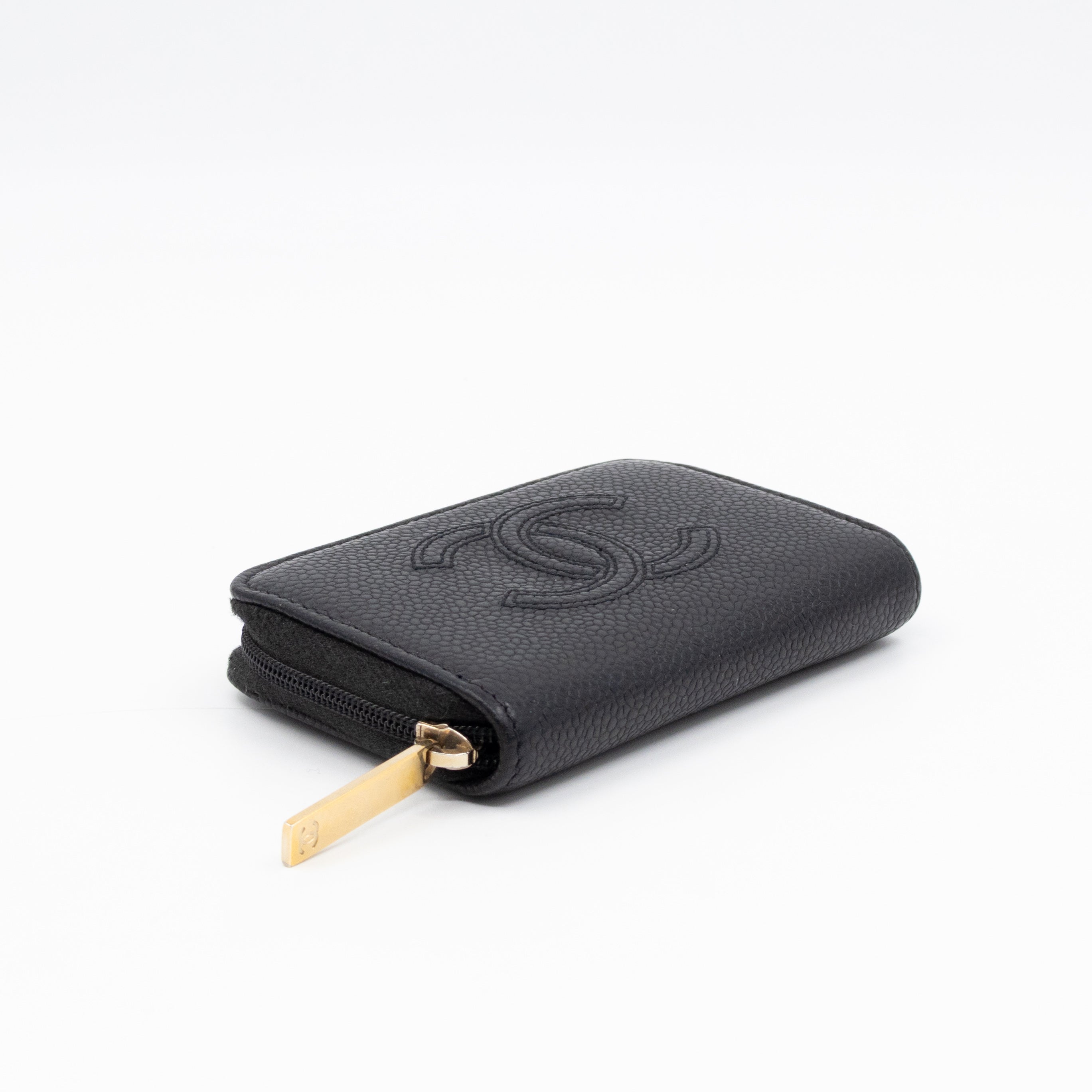 Zip Around Card Case CC Black Caviar