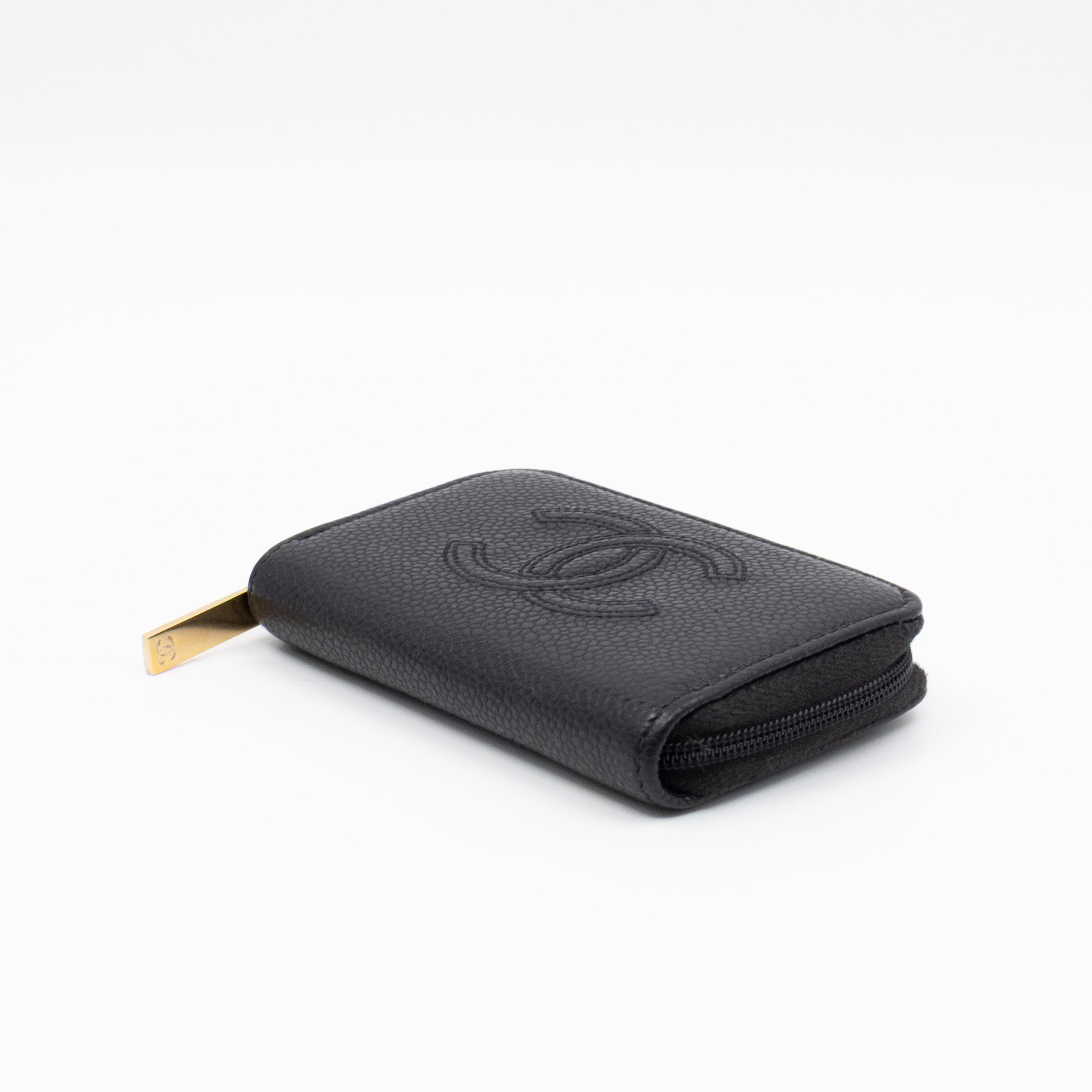 Zip Around Card Case CC Black Caviar