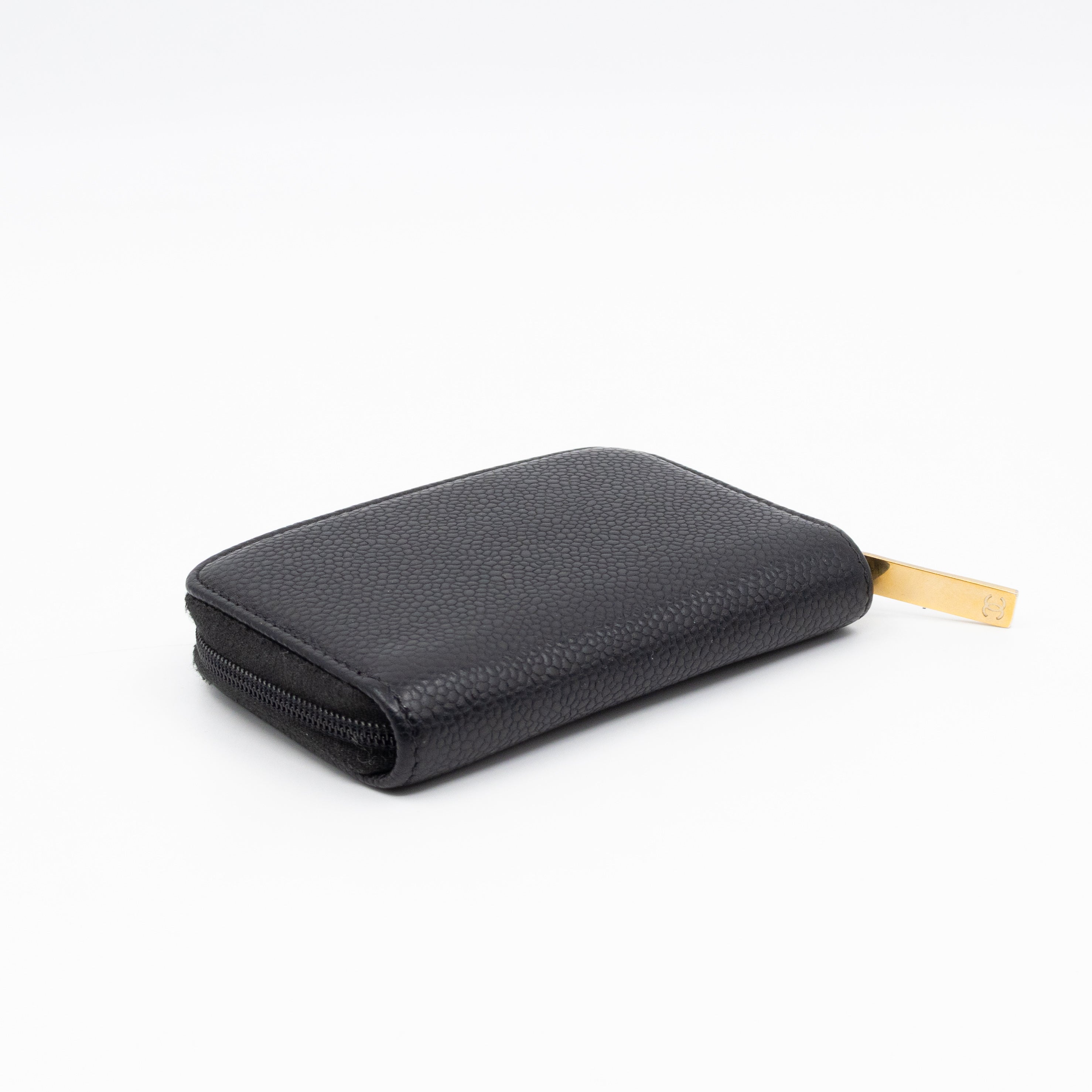 Zip Around Card Case CC Black Caviar