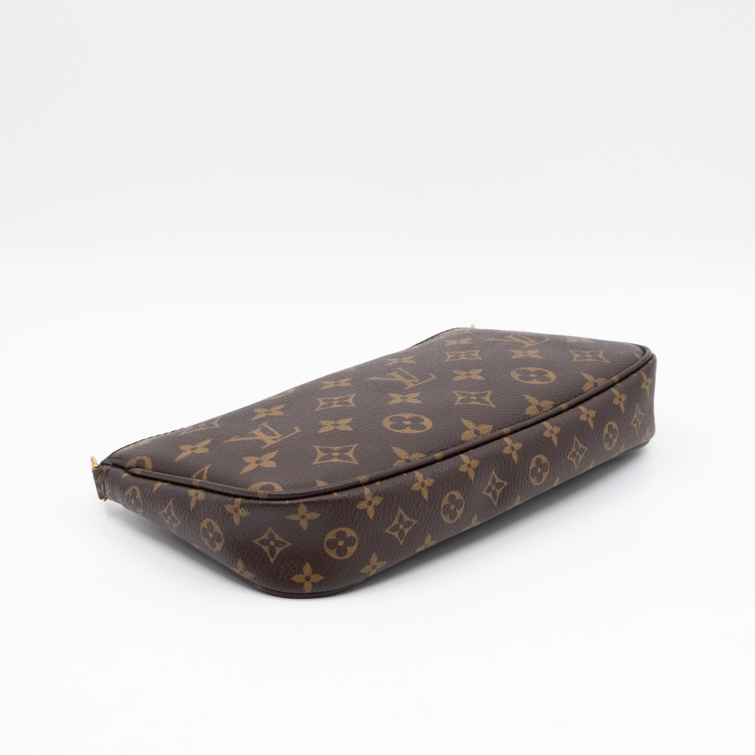 Pochette with Bandouliere and Coin Purse Monogram Kaki