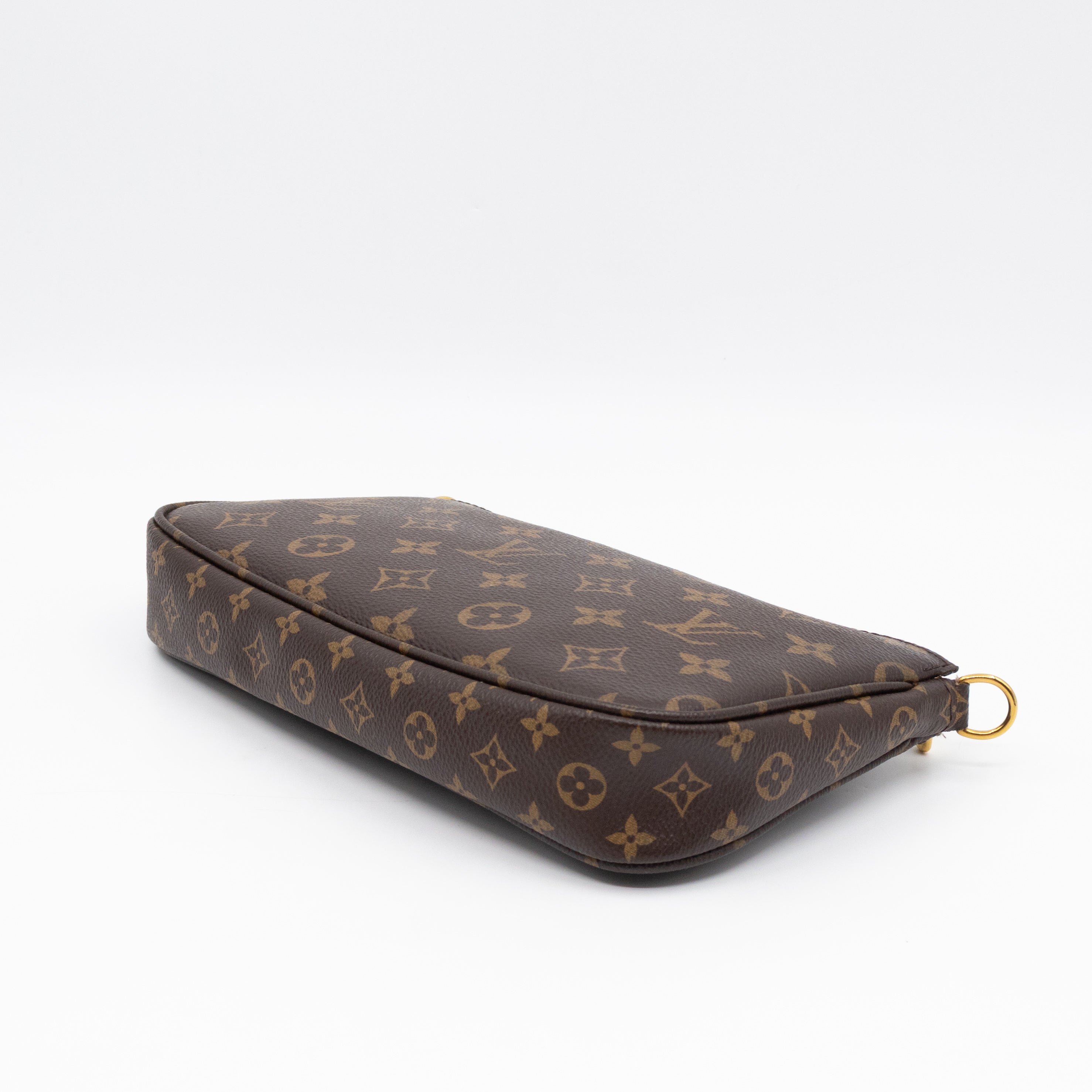 Pochette with Bandouliere and Coin Purse Monogram Kaki