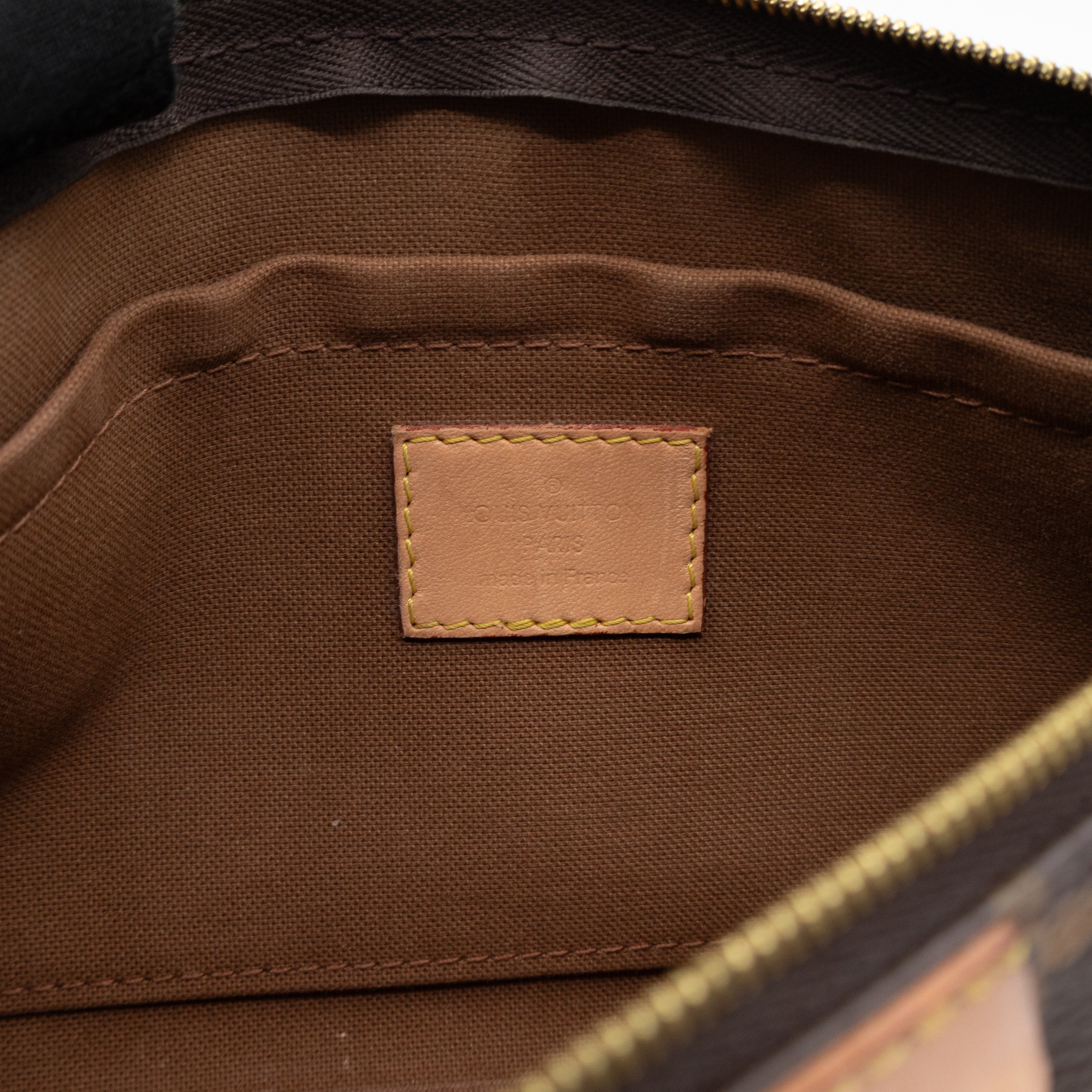 Pochette with Bandouliere and Coin Purse Monogram Kaki