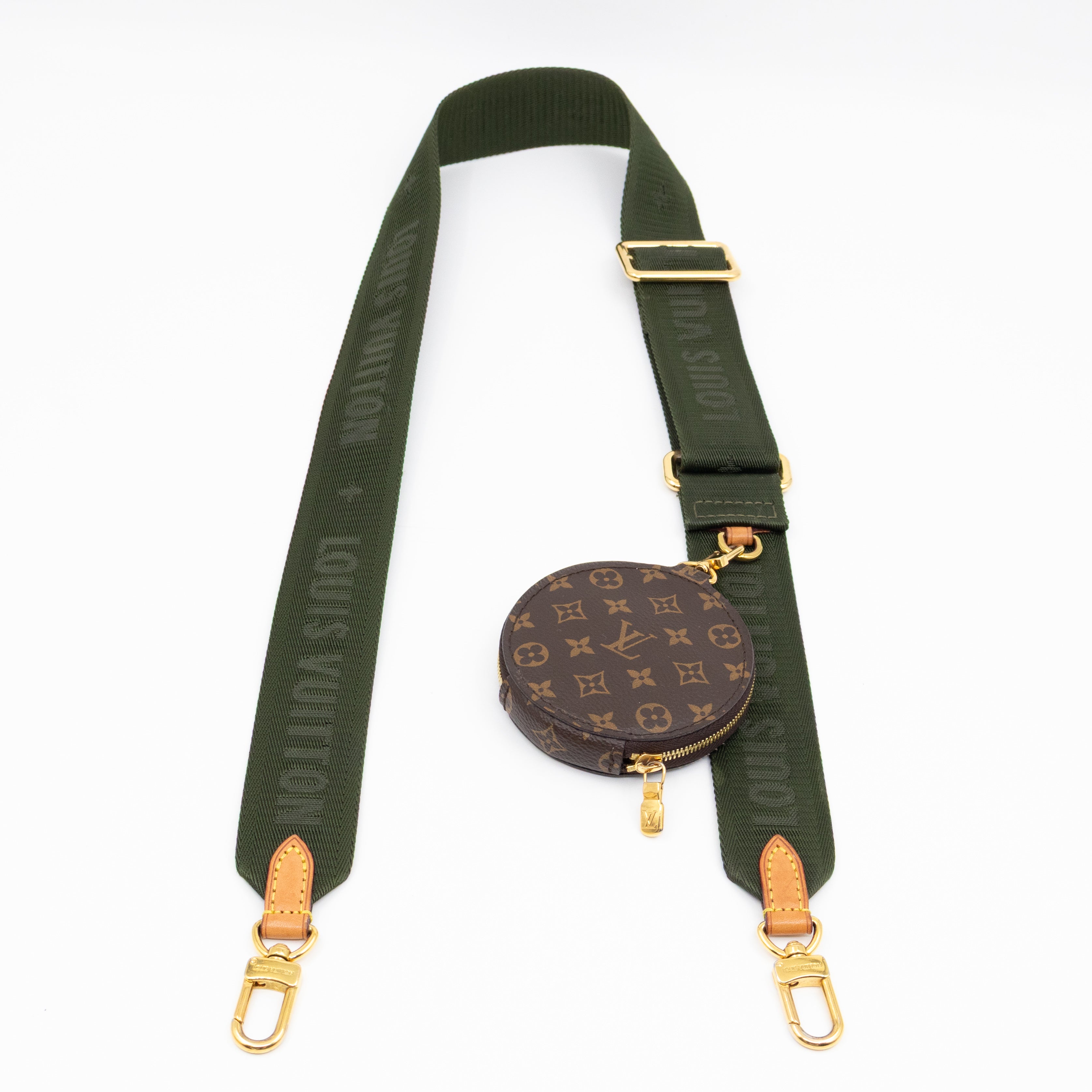 Pochette with Bandouliere and Coin Purse Monogram Kaki
