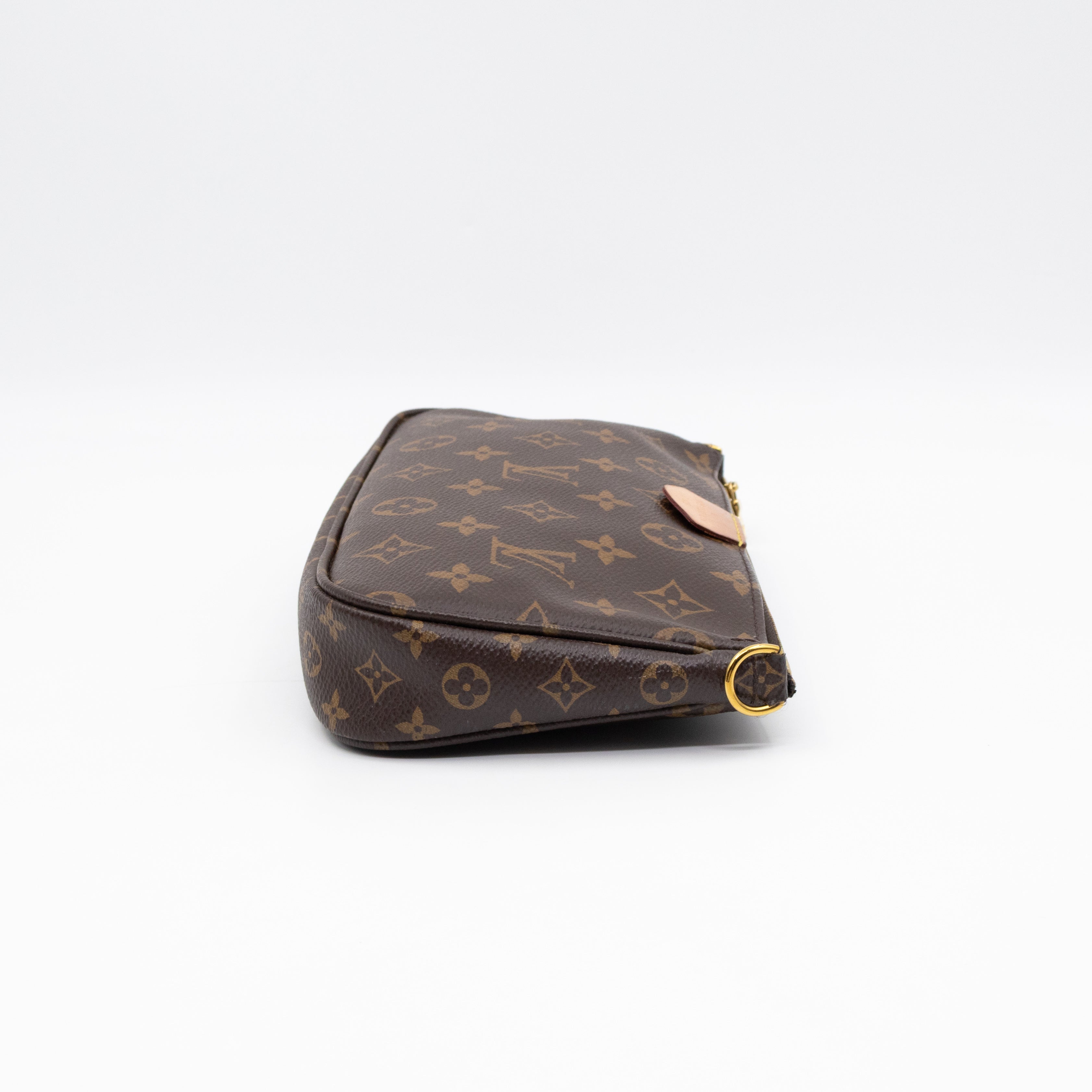 Pochette with Bandouliere and Coin Purse Monogram Kaki