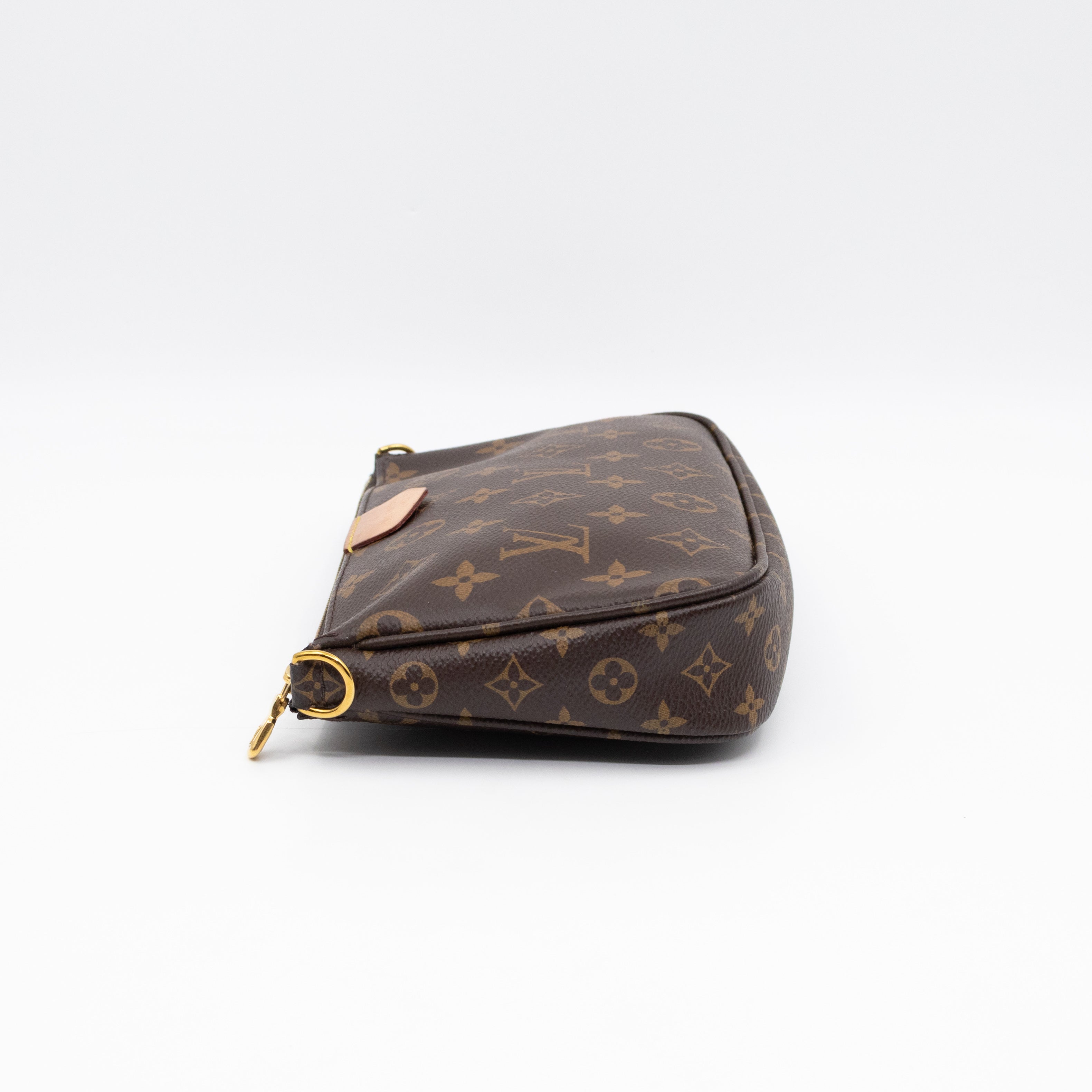 Pochette with Bandouliere and Coin Purse Monogram Kaki