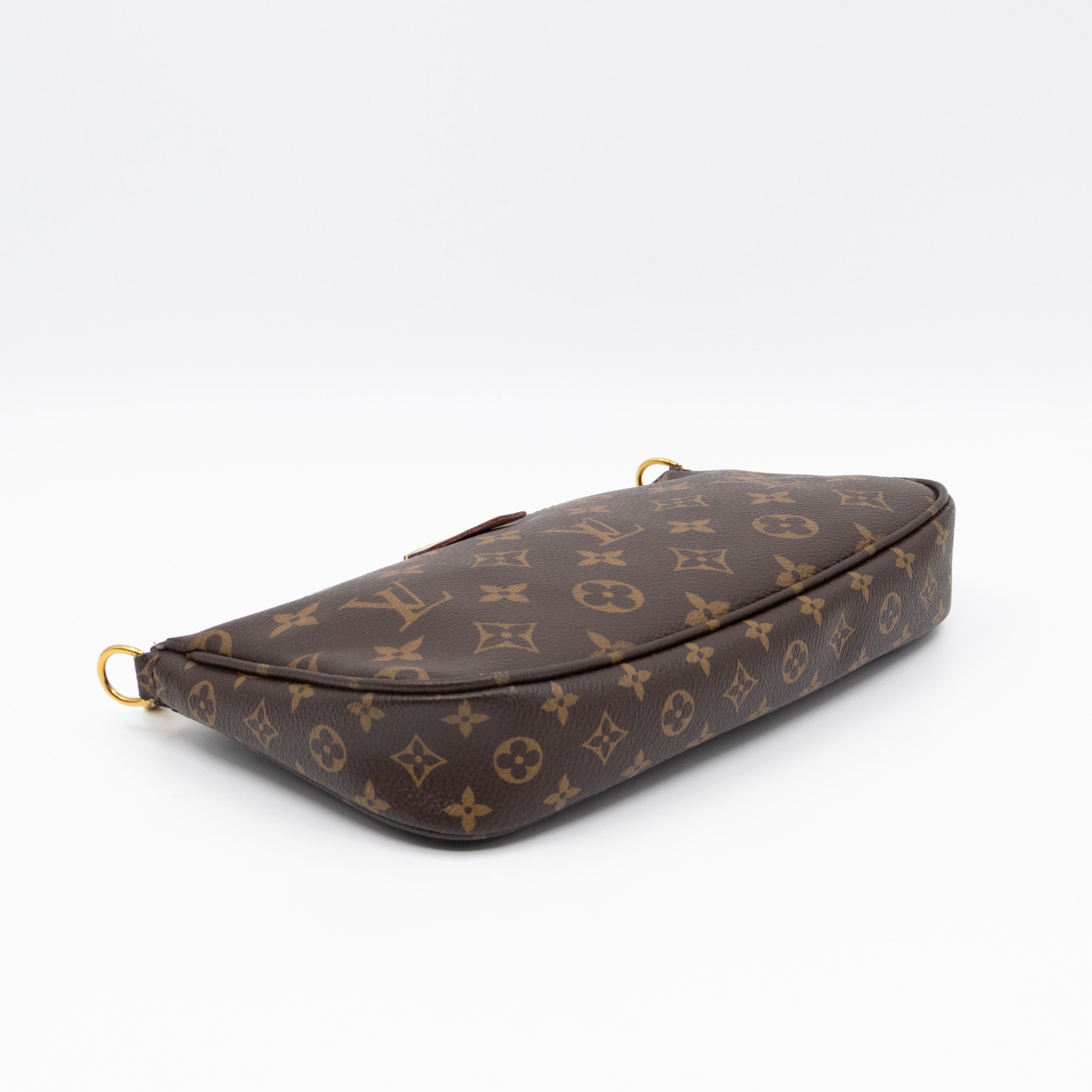 Pochette with Bandouliere and Coin Purse Monogram Kaki