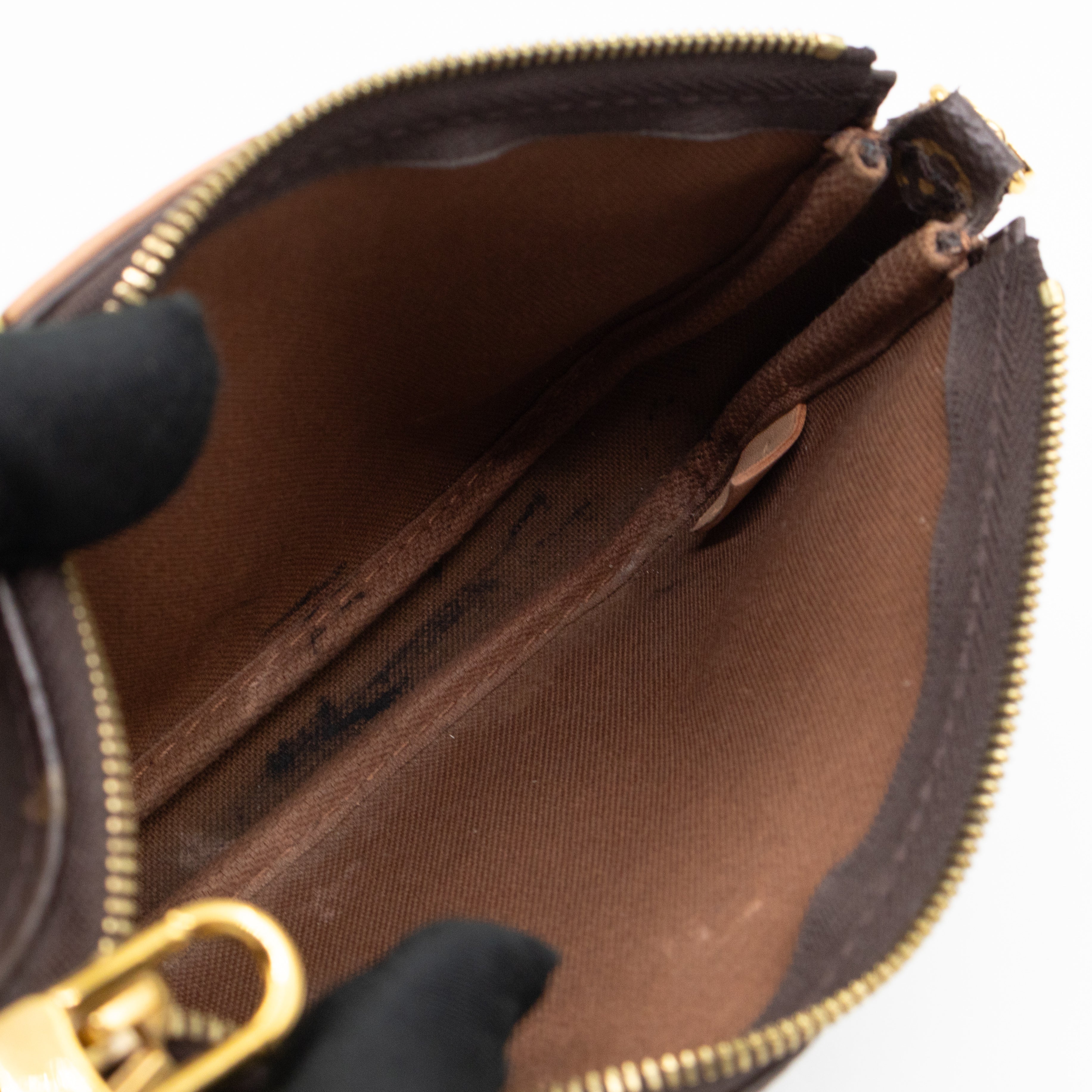 Pochette with Chain Monogram