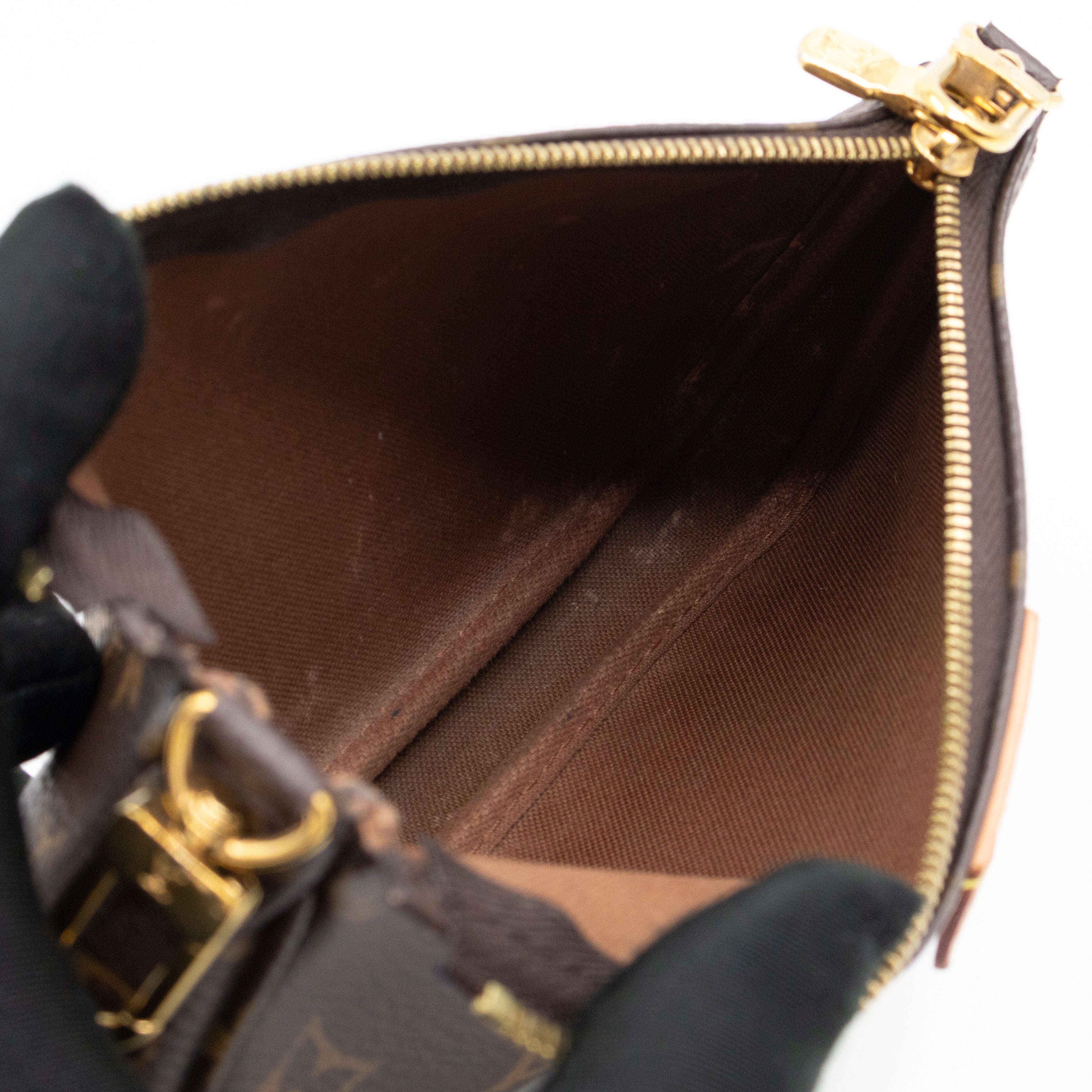 Pochette with Chain Monogram