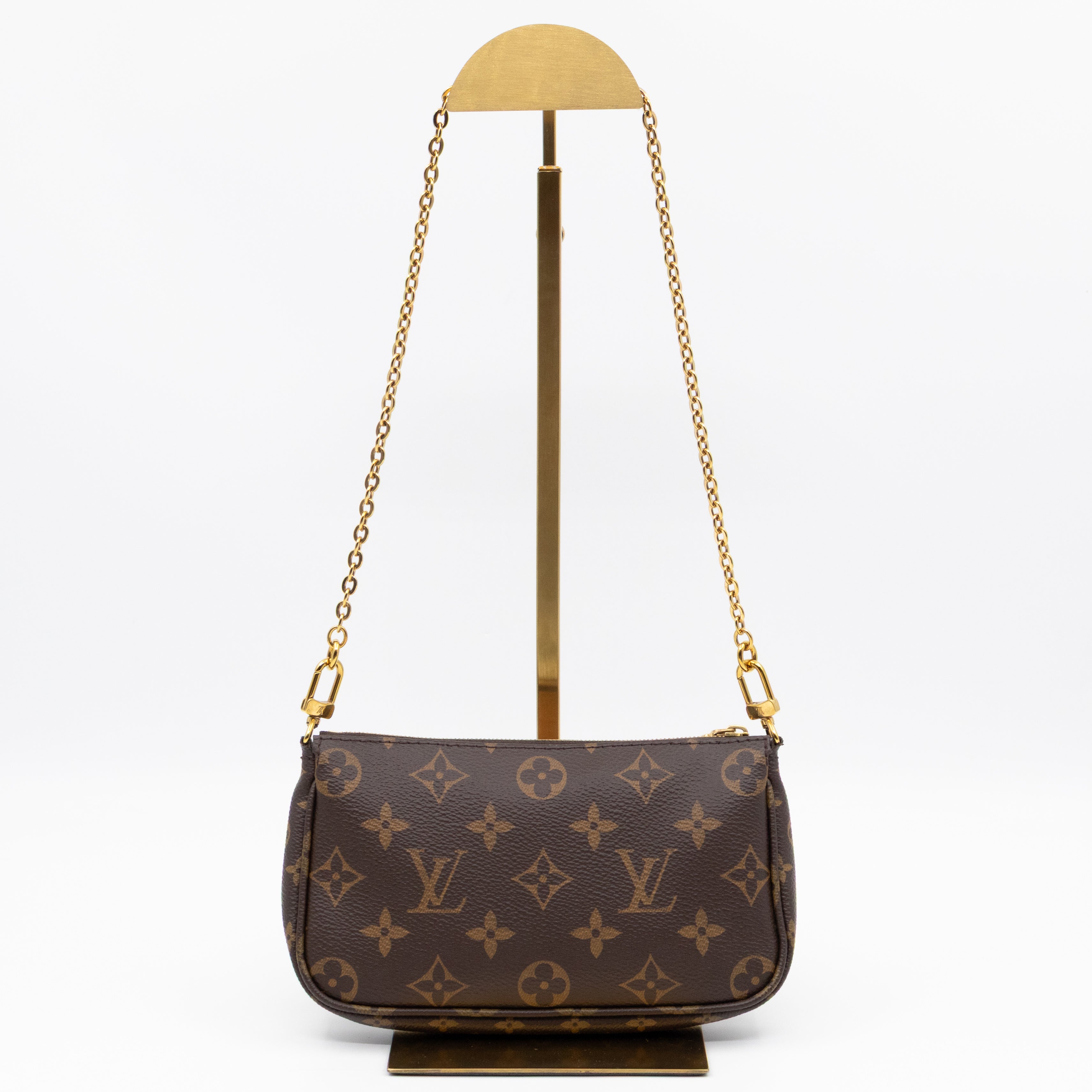 Pochette with Chain Monogram