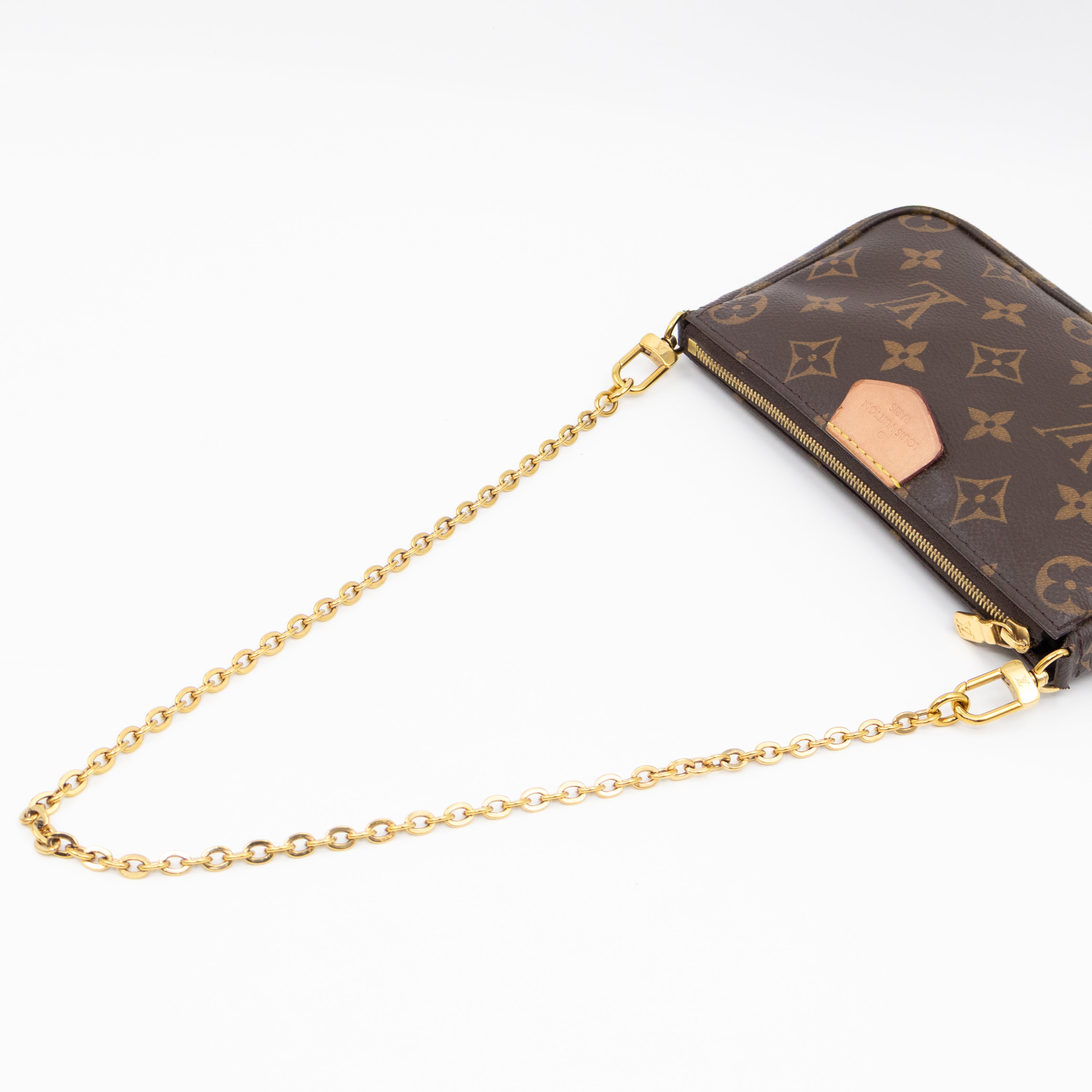 Pochette with Chain Monogram