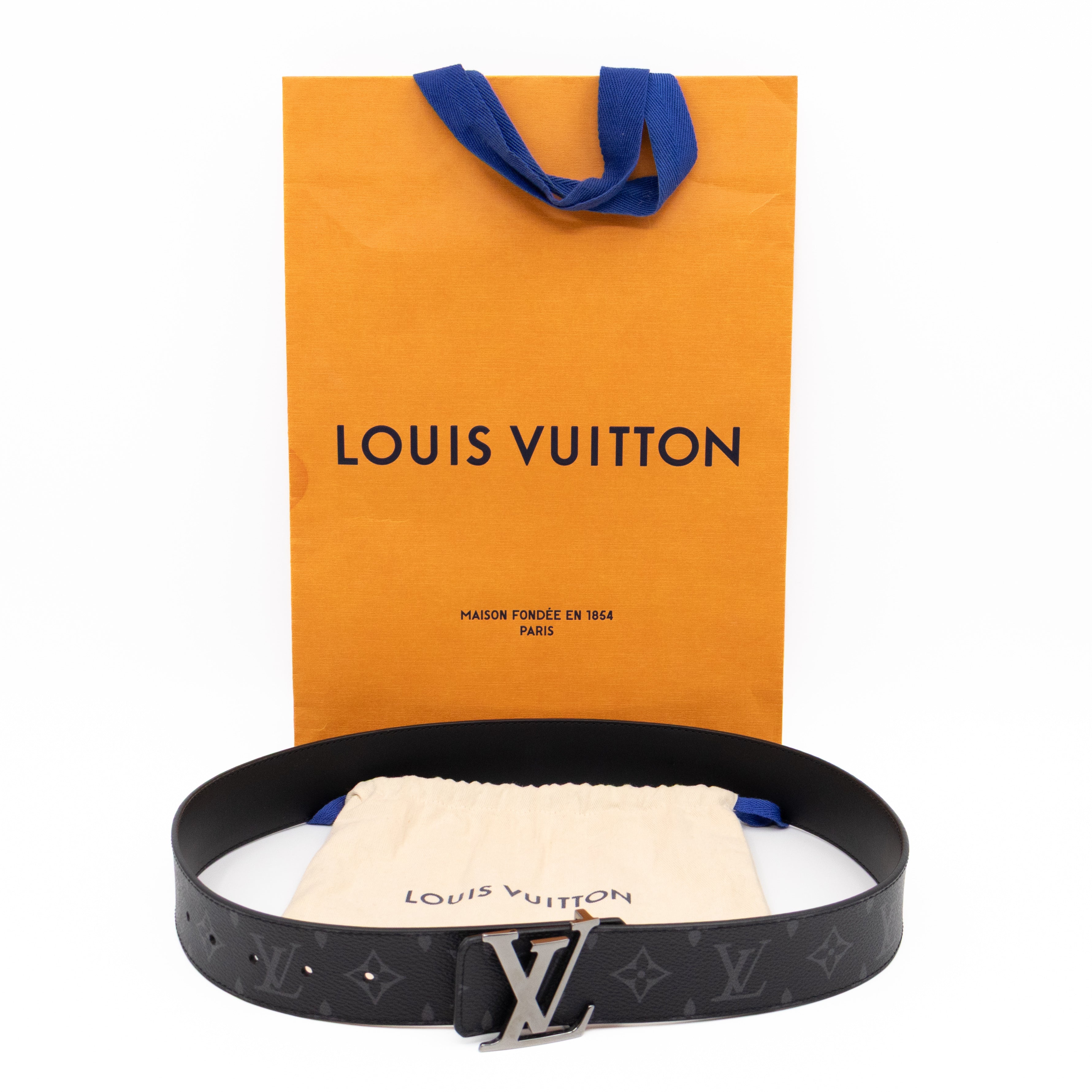 Initials Reversible Belt Monogram Eclipse 80/32